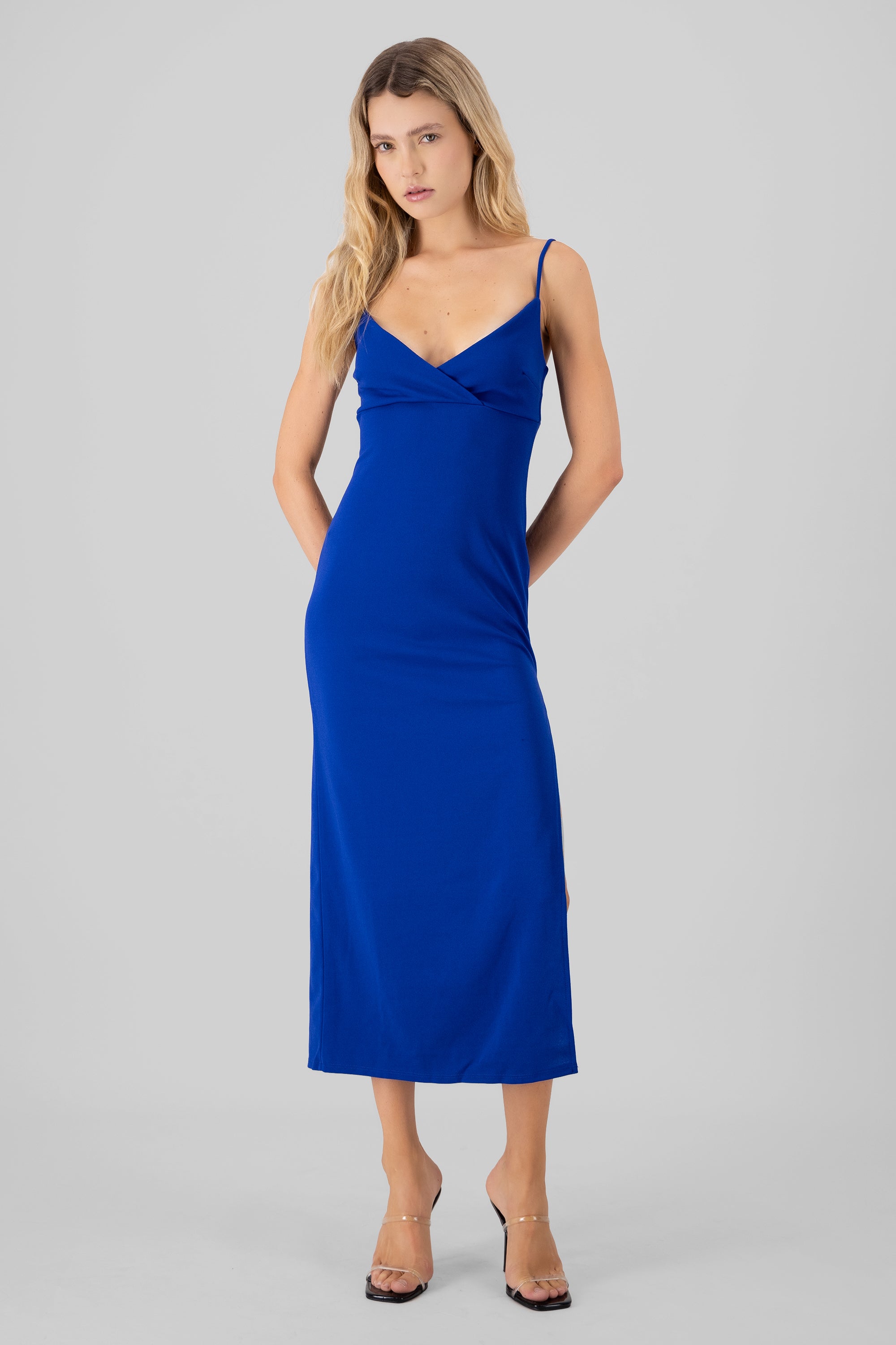 Maxi dress smooth King blue