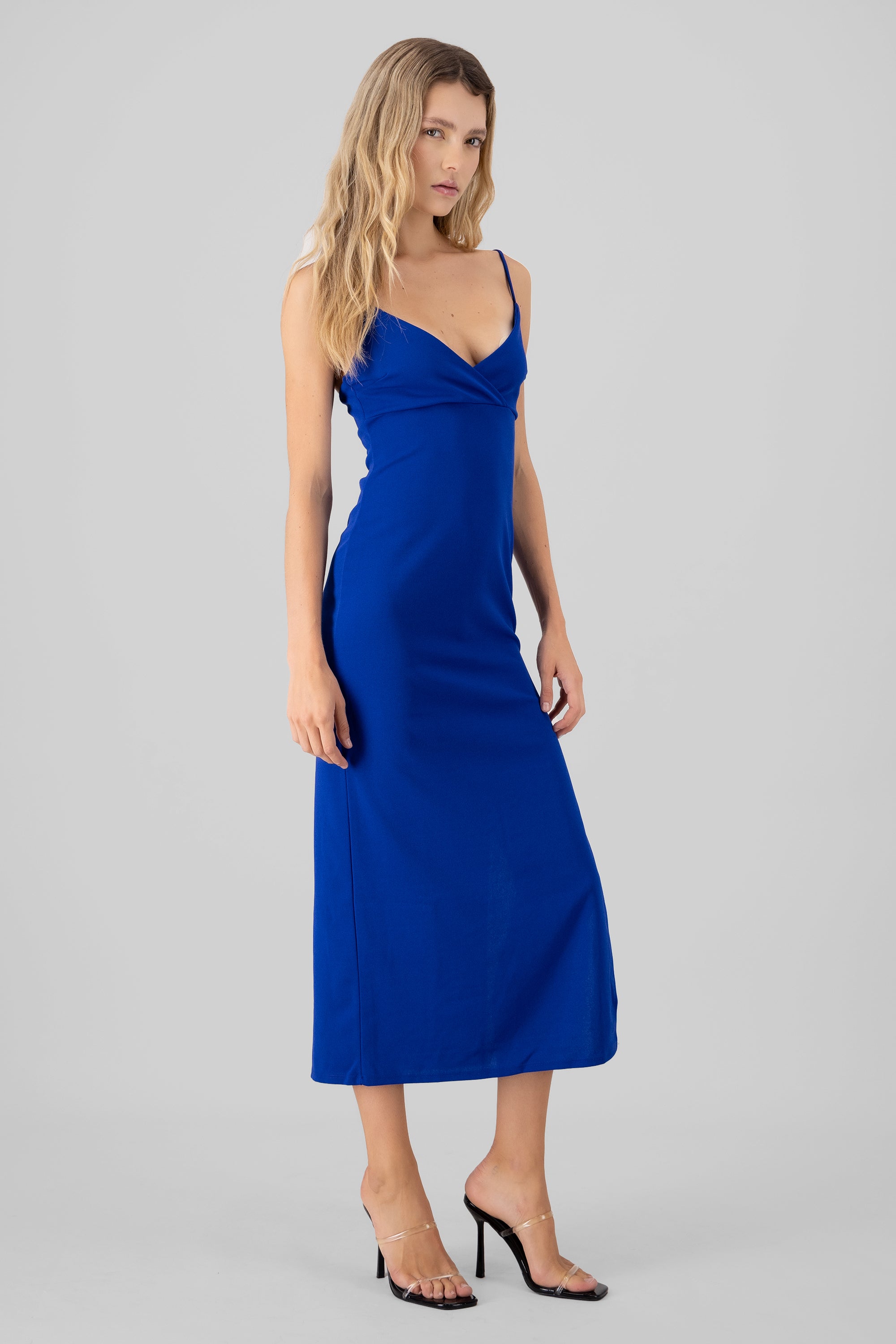 Maxi dress smooth King blue