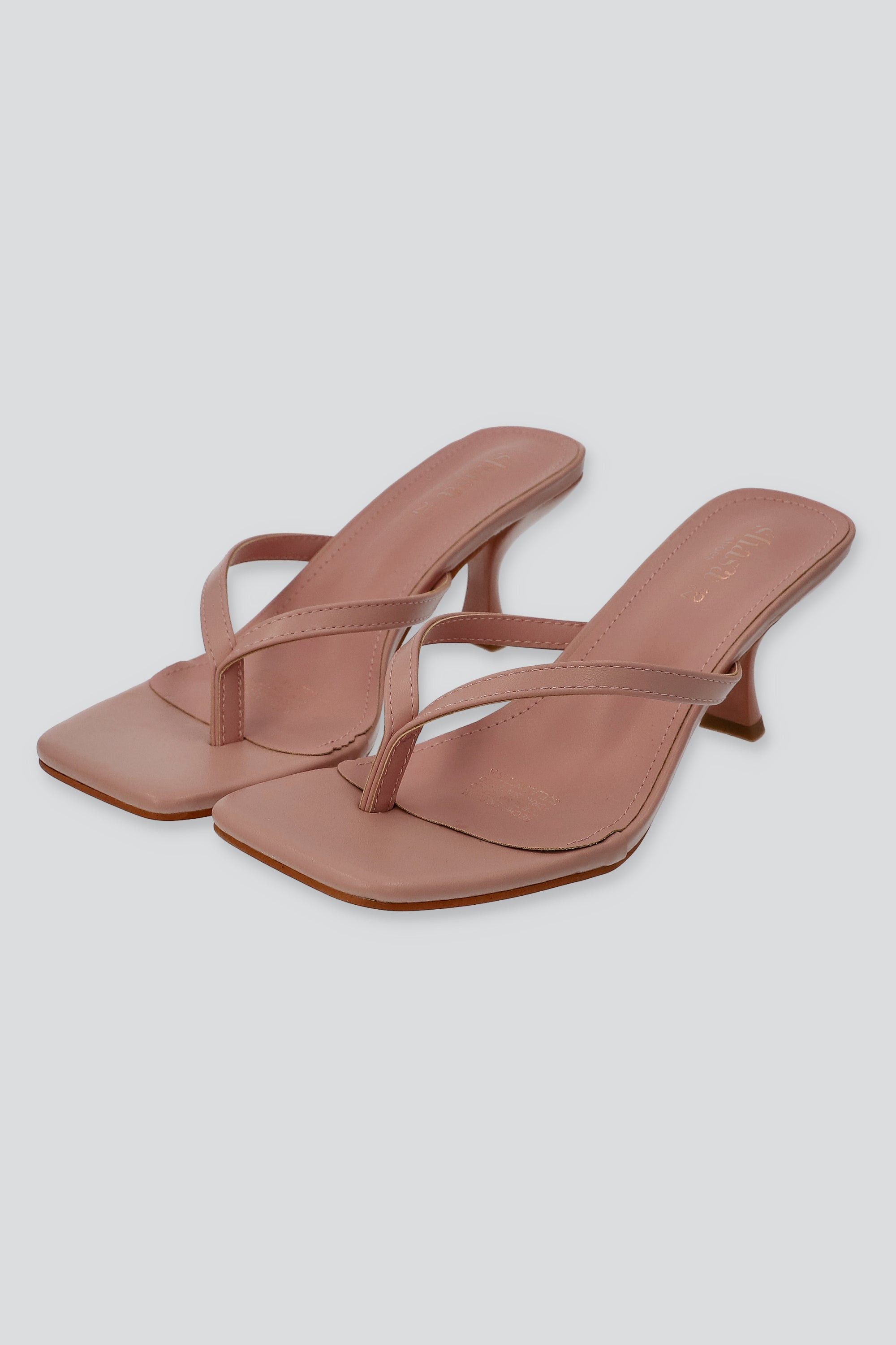 Tacón sandalia pata de gallo BLUSH