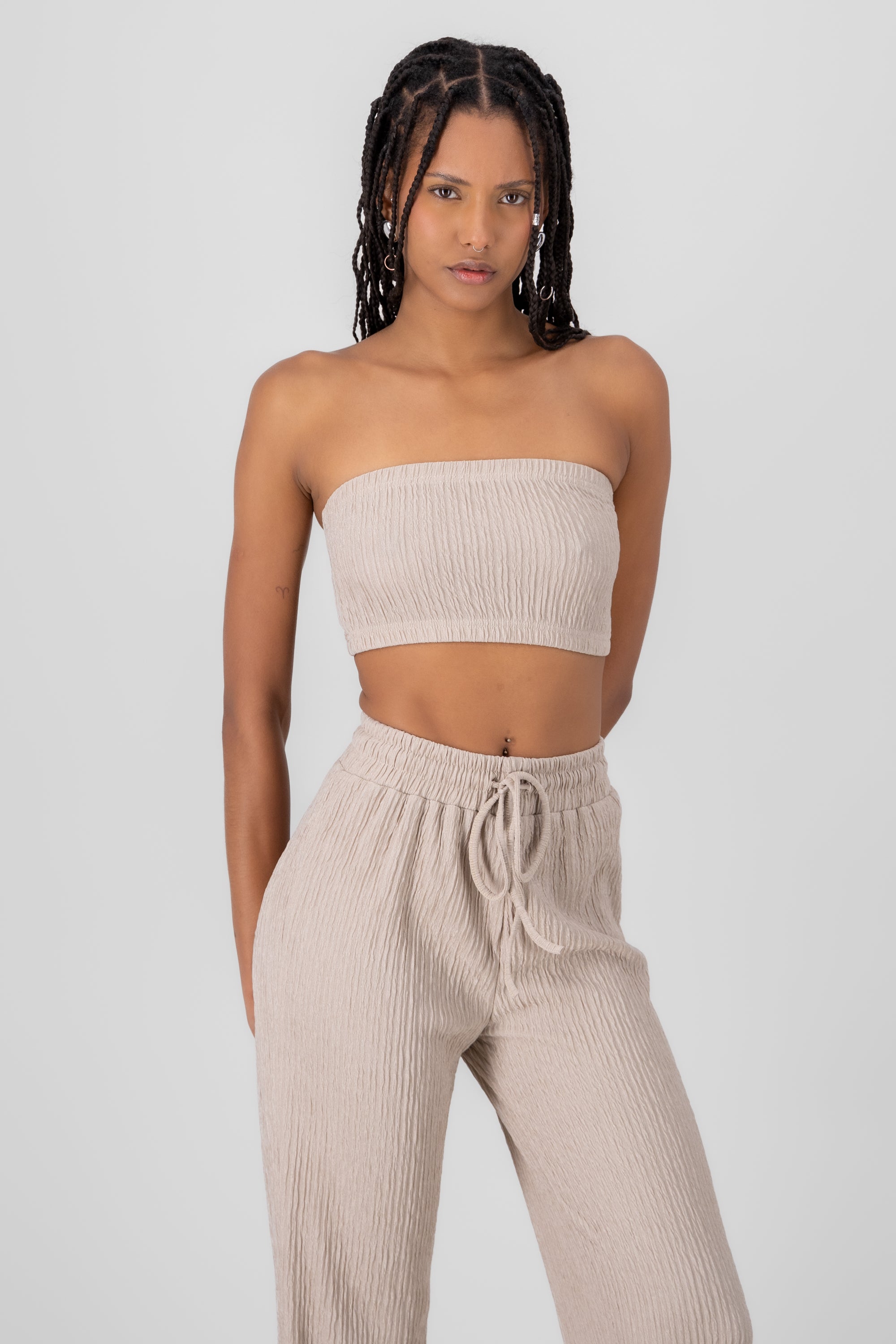Top Bandana Texture Khaki