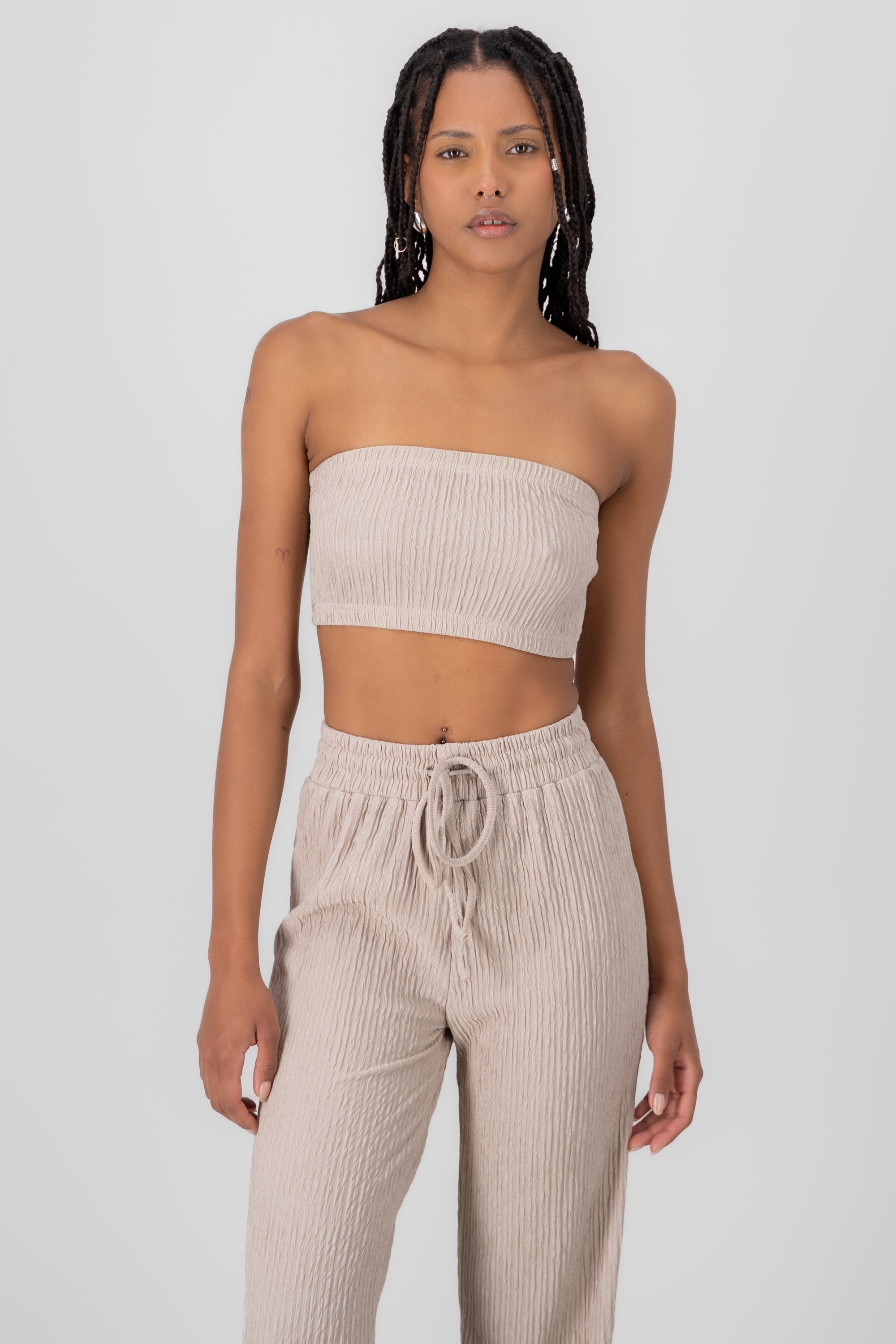 Top Bandana Texture Khaki