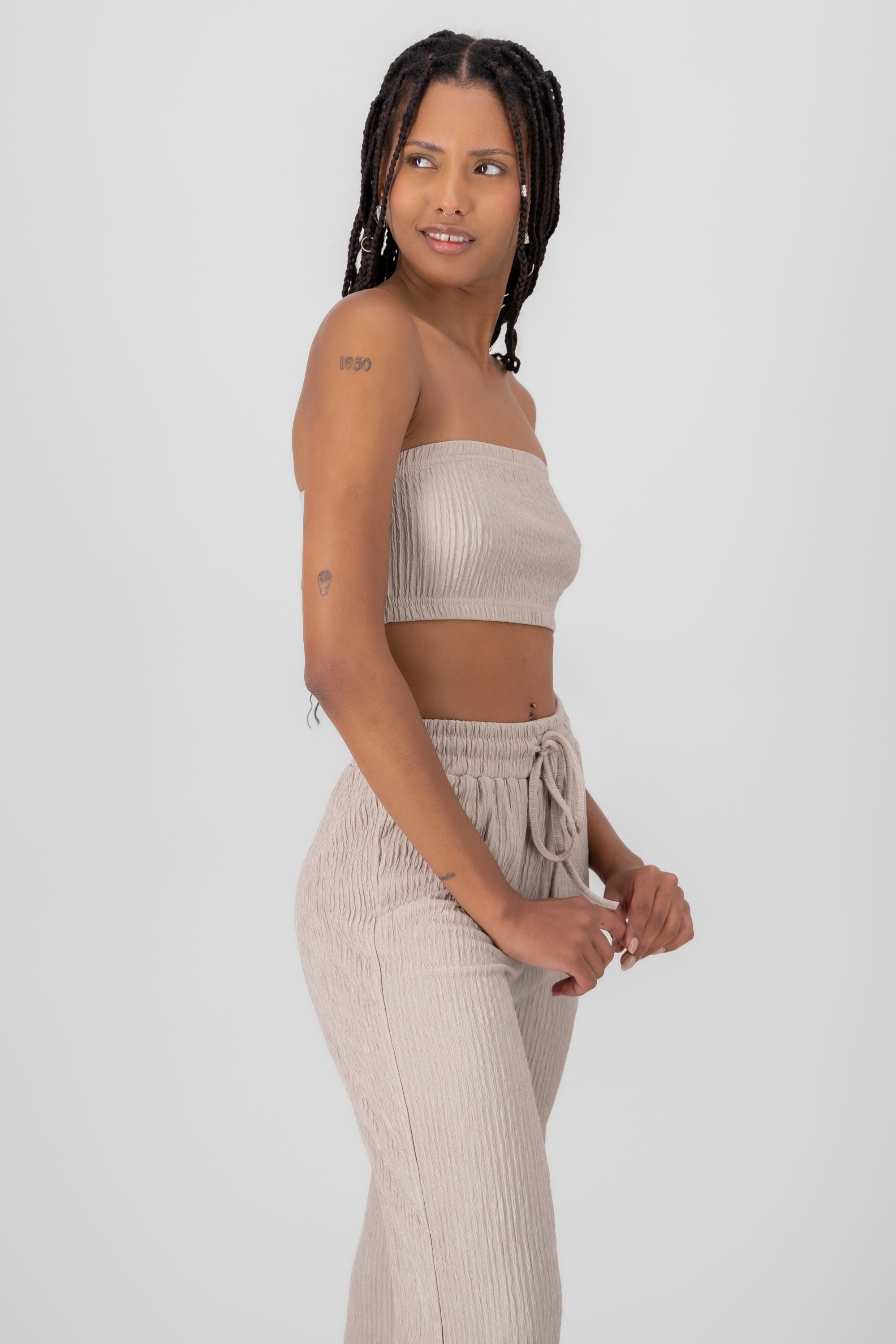 Top Bandana Texture Khaki