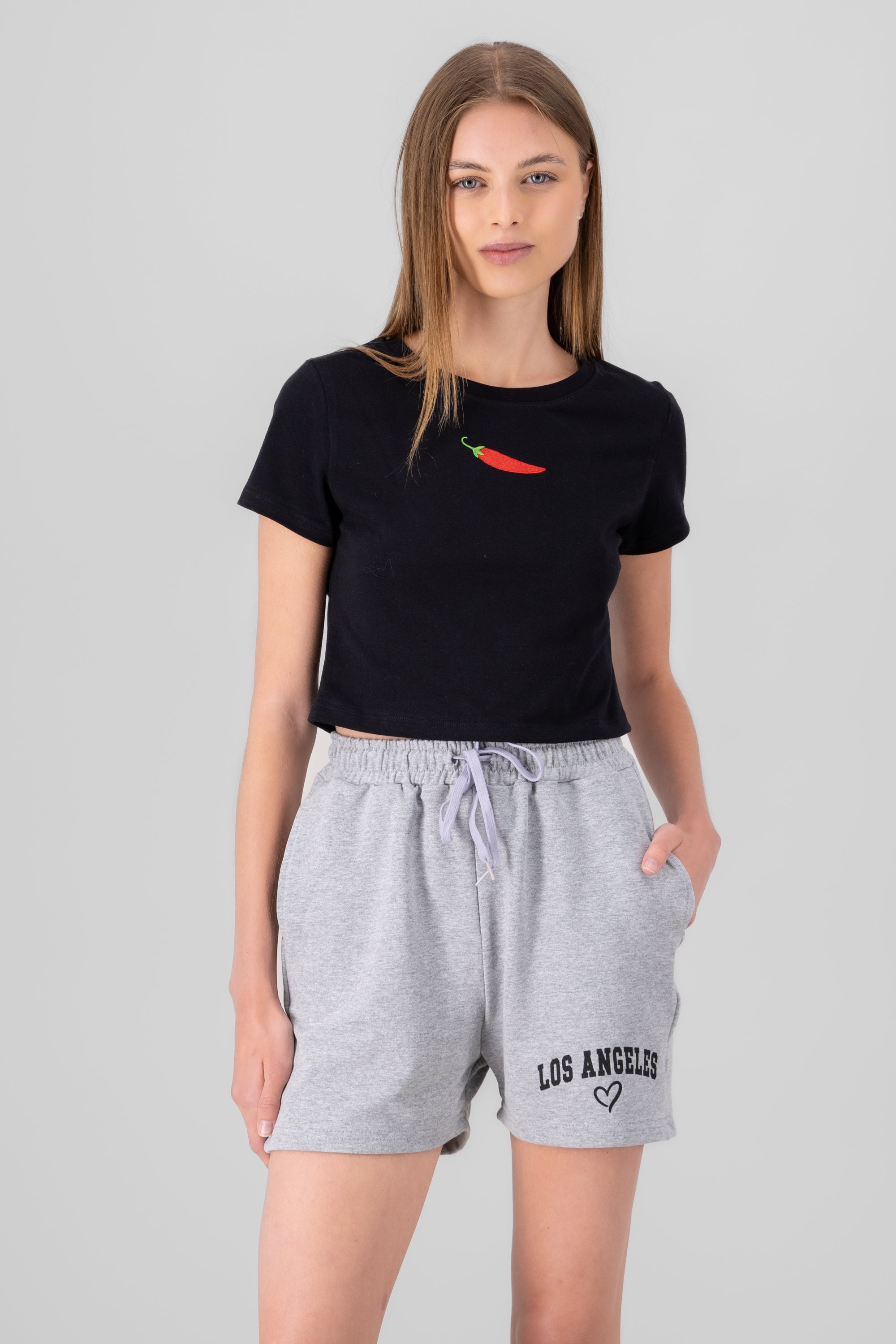 TOP CROP CHILE BLACK