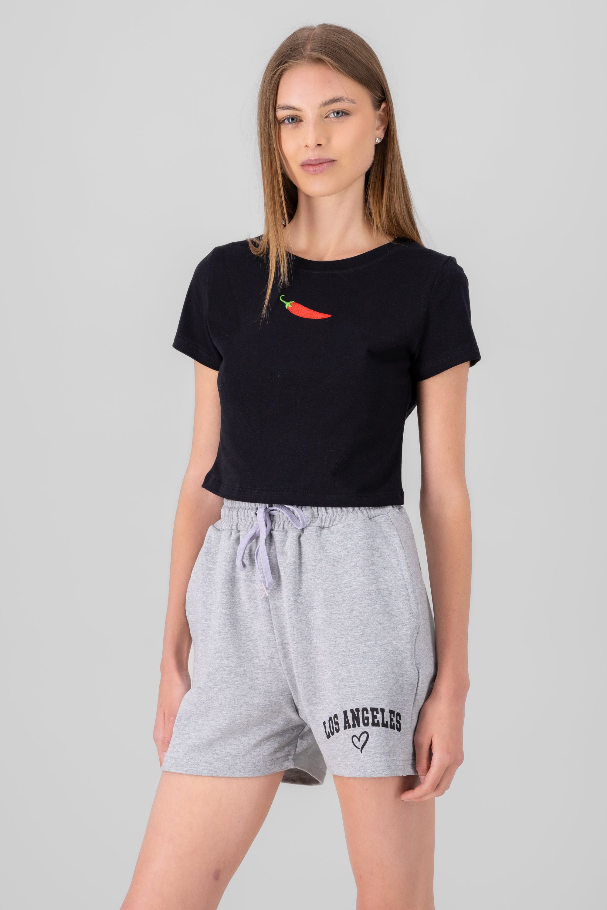 TOP CROP CHILE BLACK