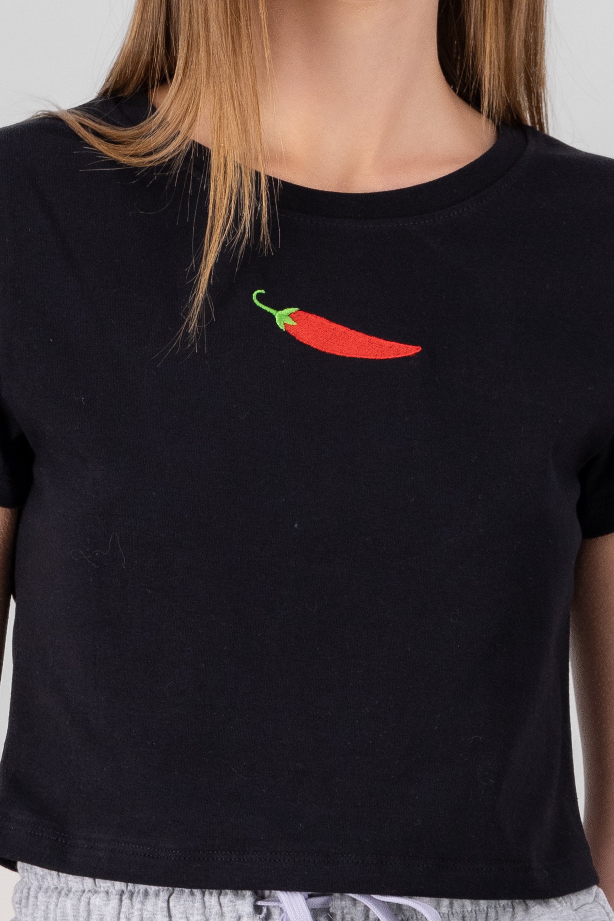 TOP CROP CHILE BLACK