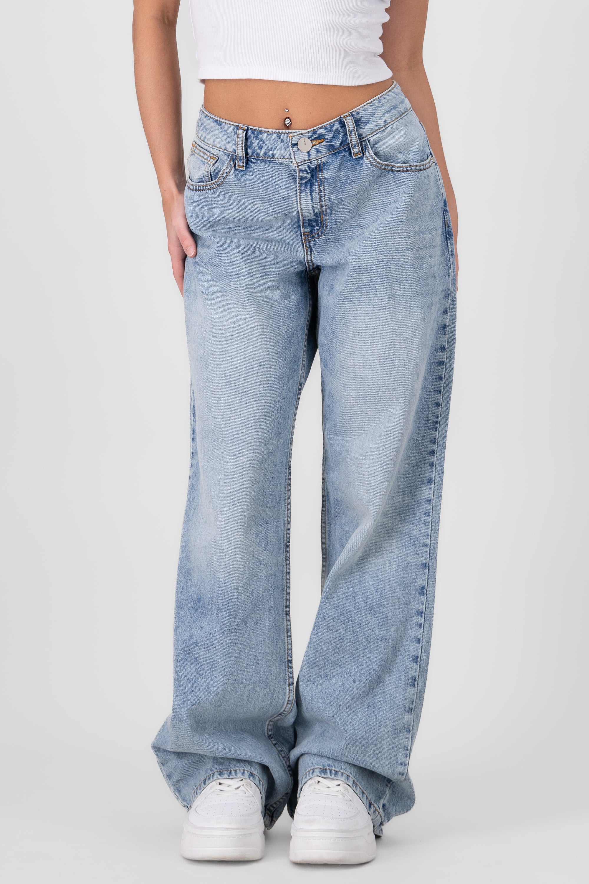 Wide leg jeans wide leg Stone Light