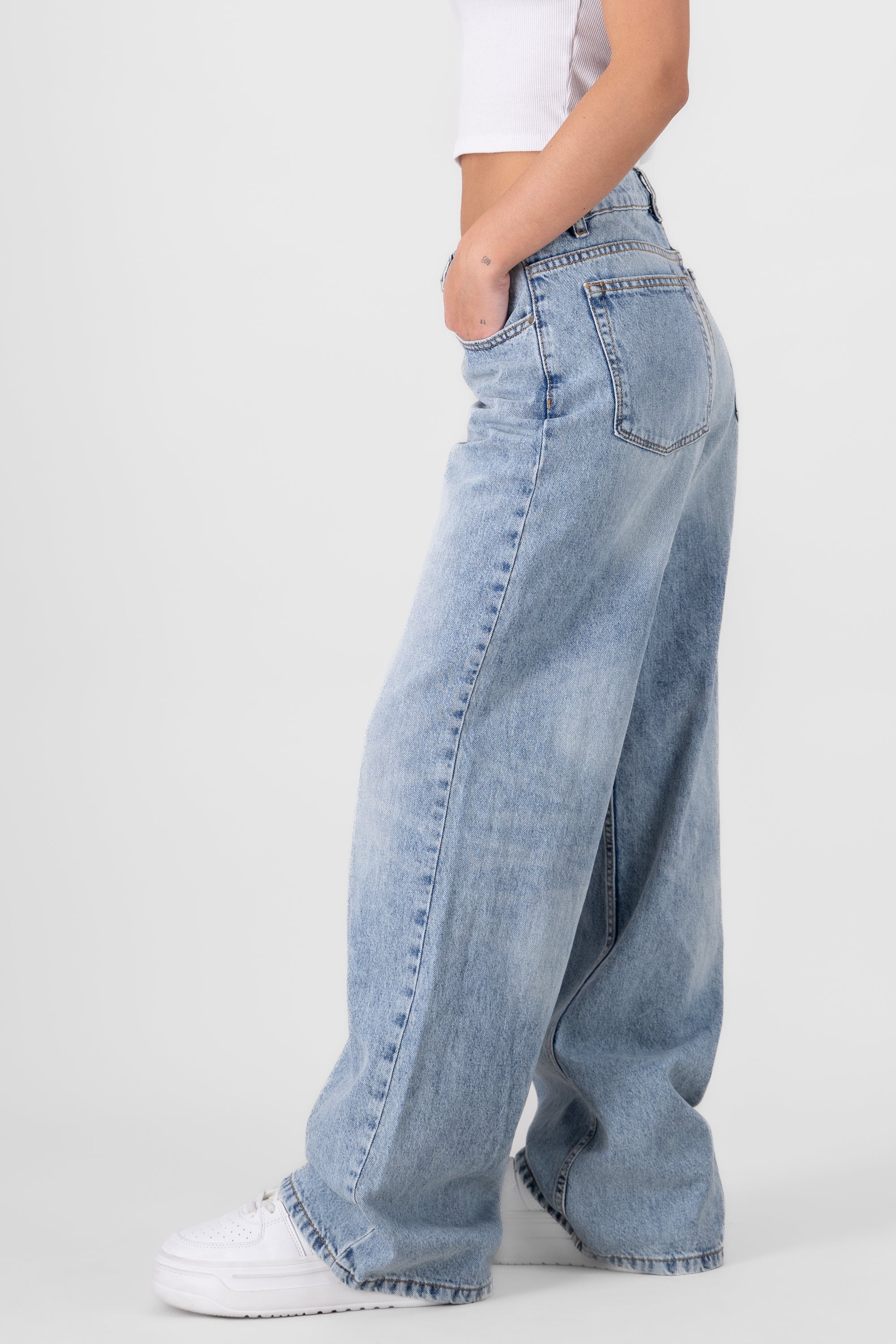 Wide leg jeans wide leg Stone Light