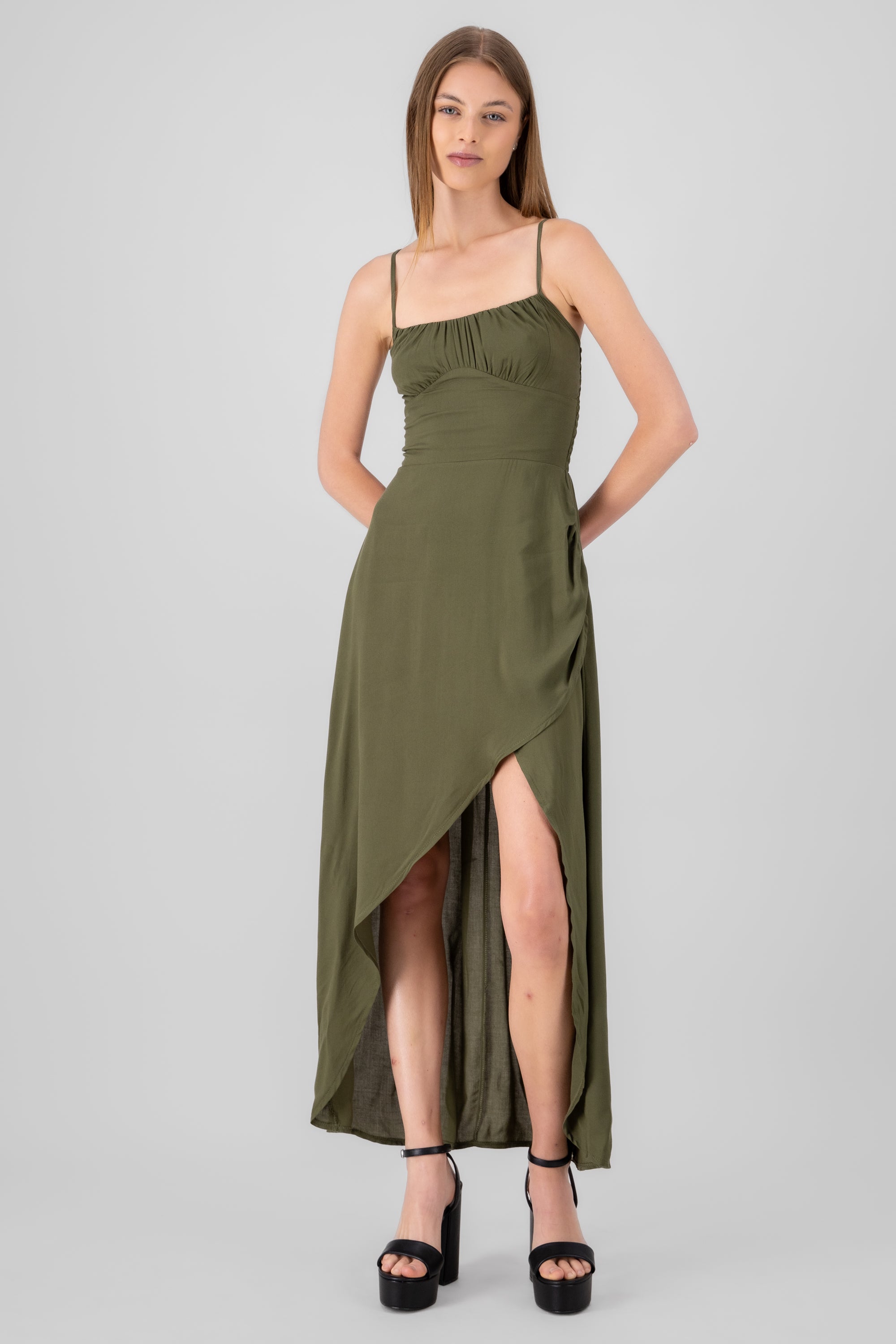 Midi dress with Hypsters Olanes OLIVE
