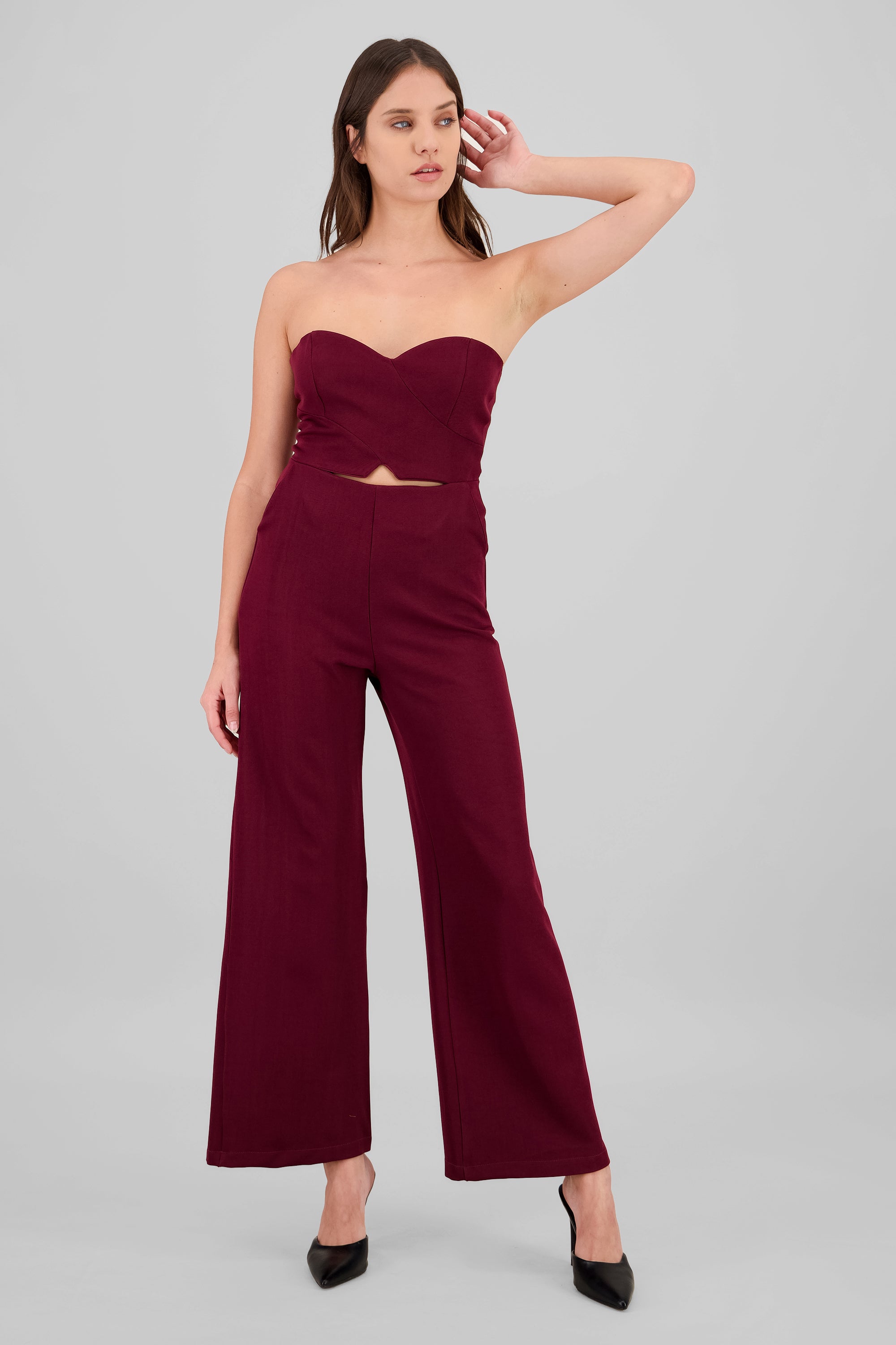 Jumpsuit strapless cierre espalda VINO