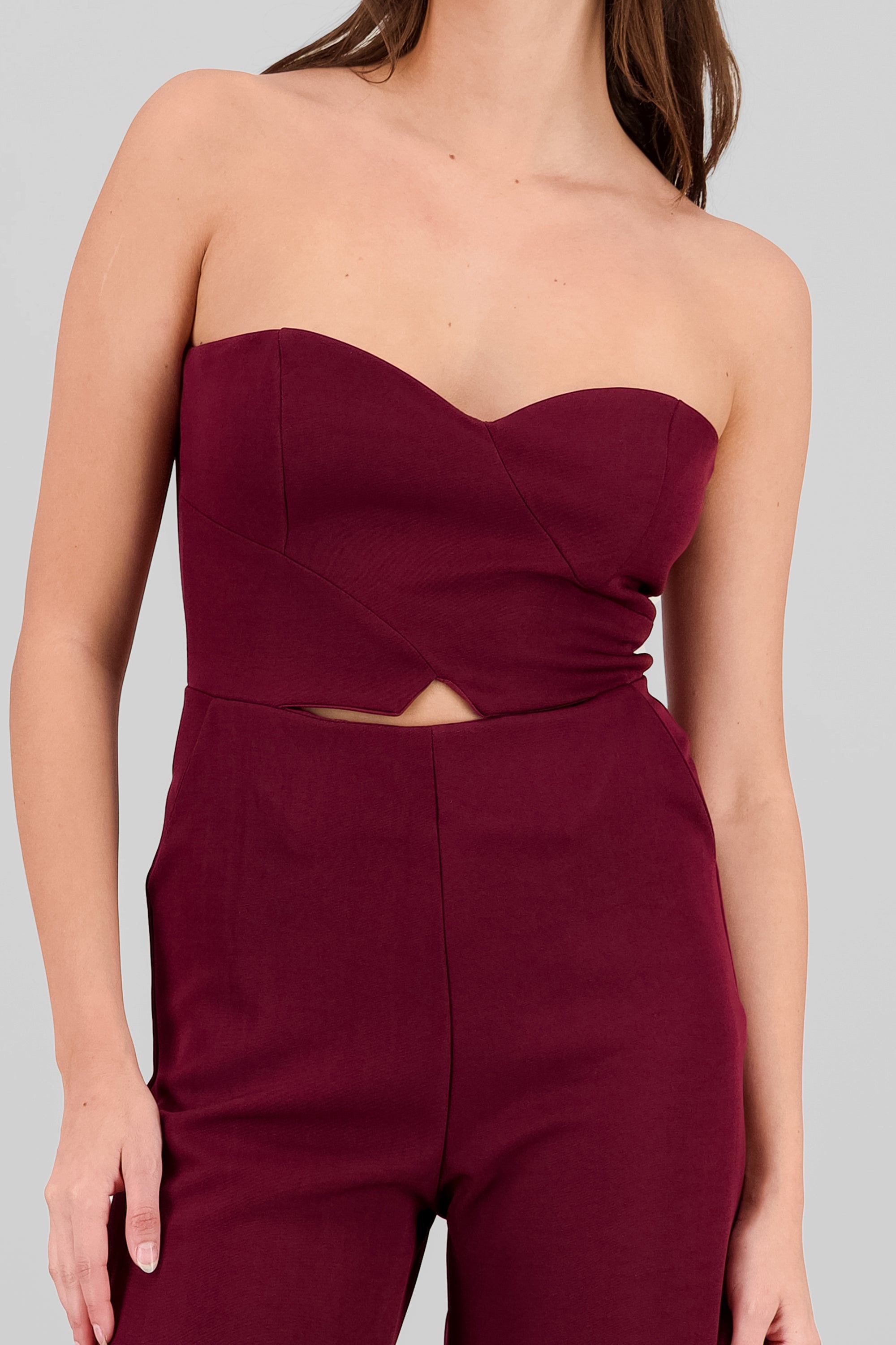 Jumpsuit strapless cierre espalda VINO