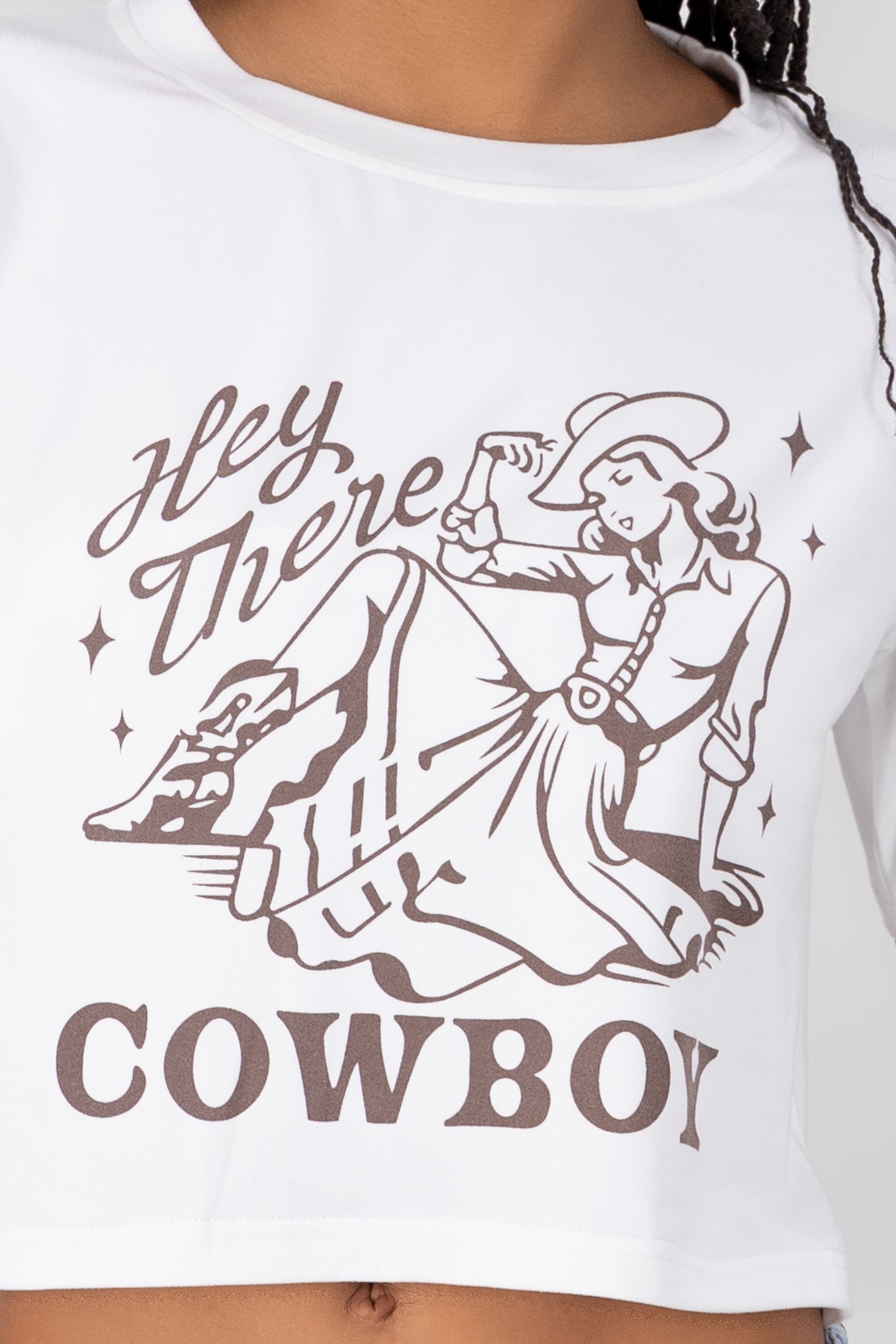Playera cowboy BLANCO COMBO