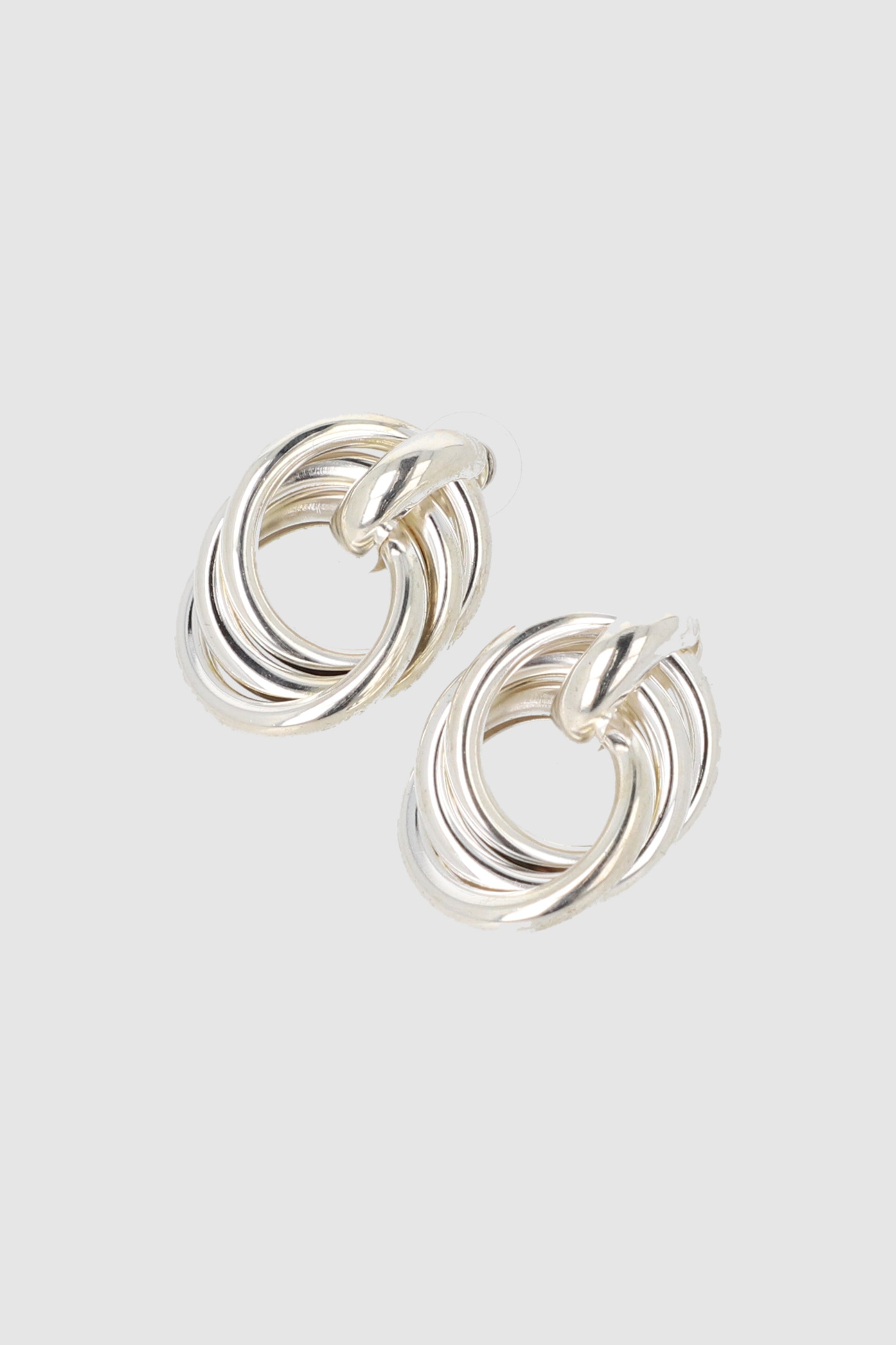 Aretes circulo metal PLATA