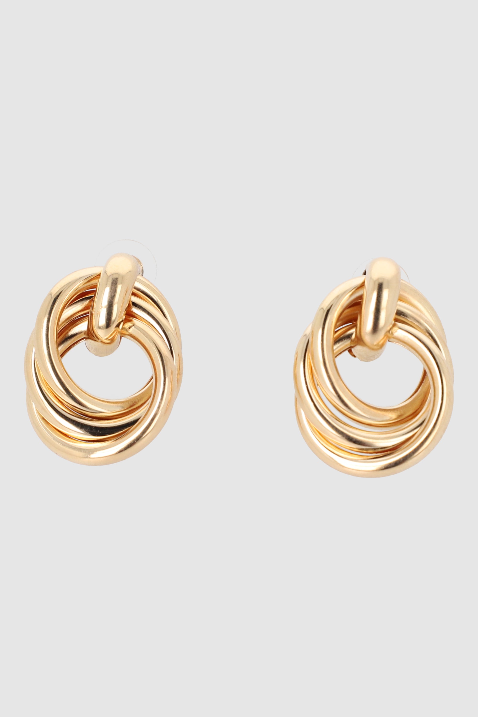 Aretes circulo metal ORO