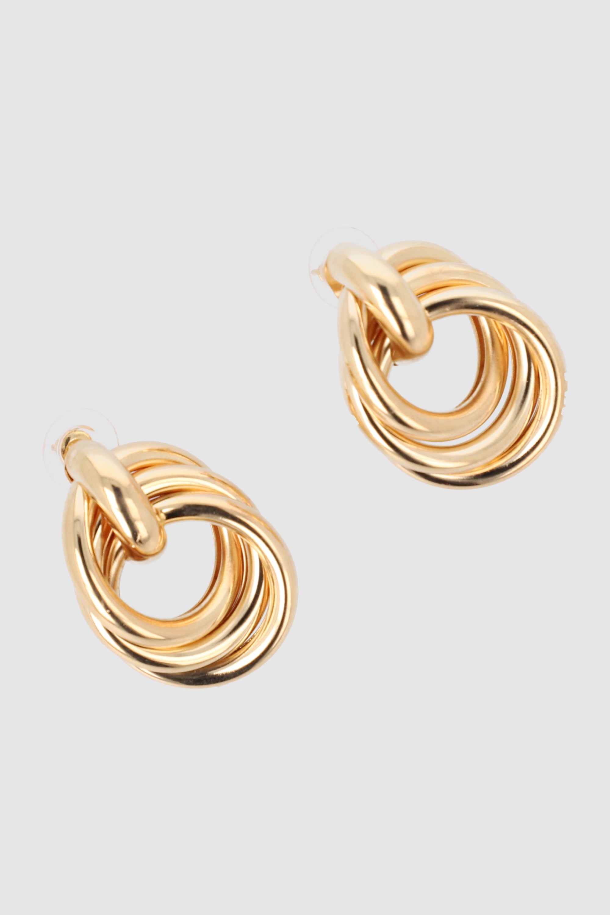 Aretes circulo metal ORO