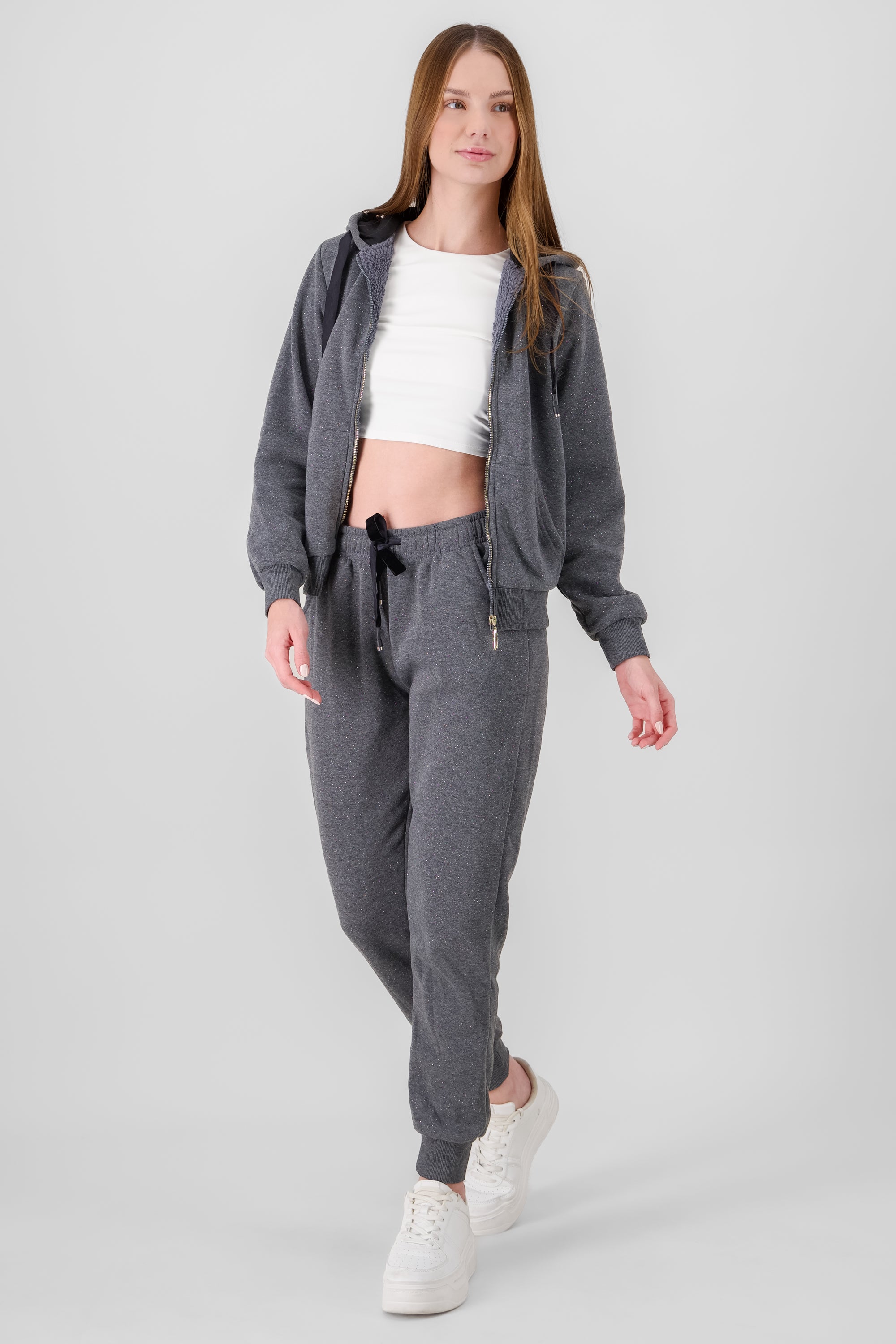 Jogger plush with Hypsters spring Dark gray