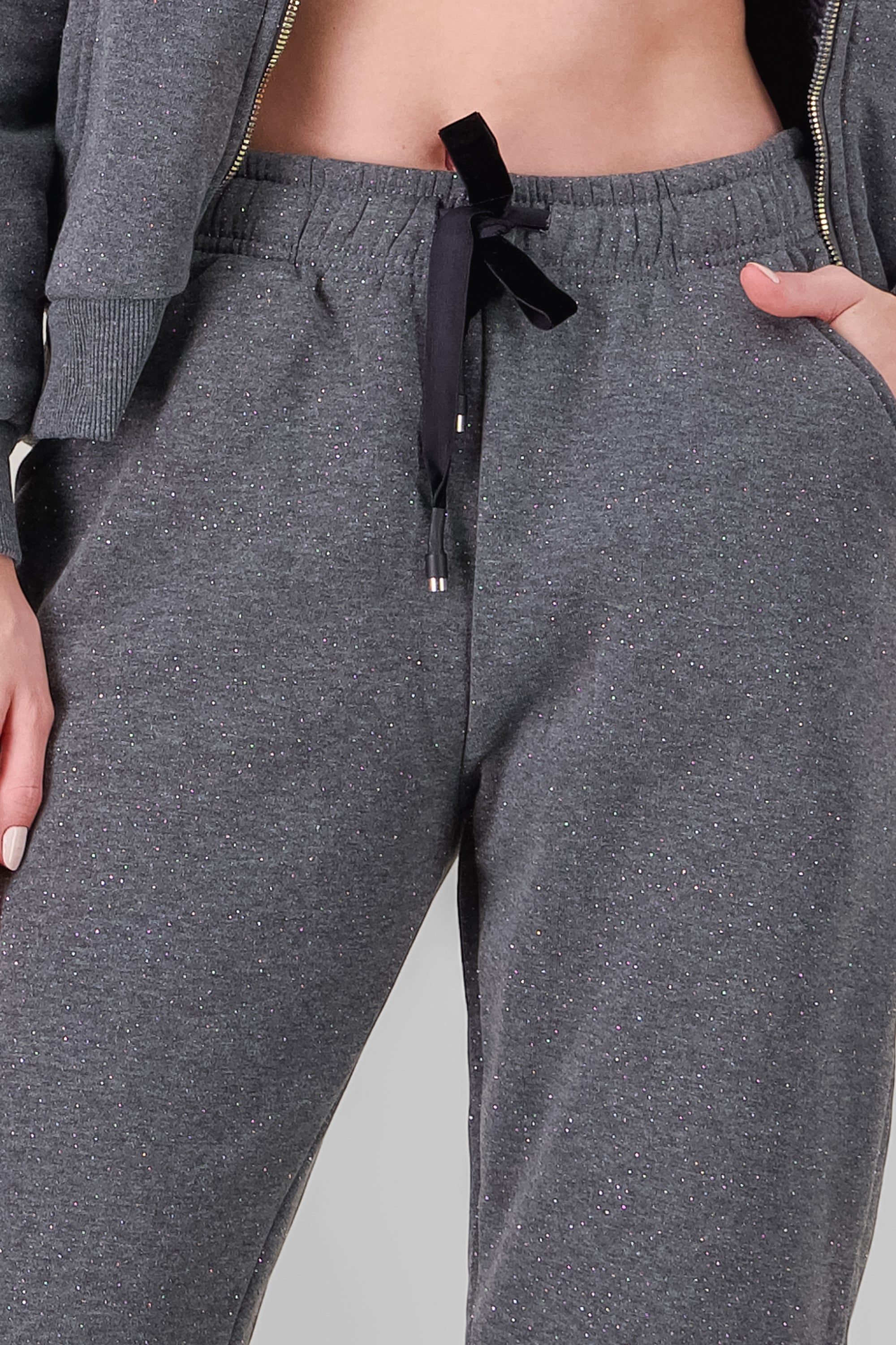 Jogger plush with Hypsters spring Dark gray