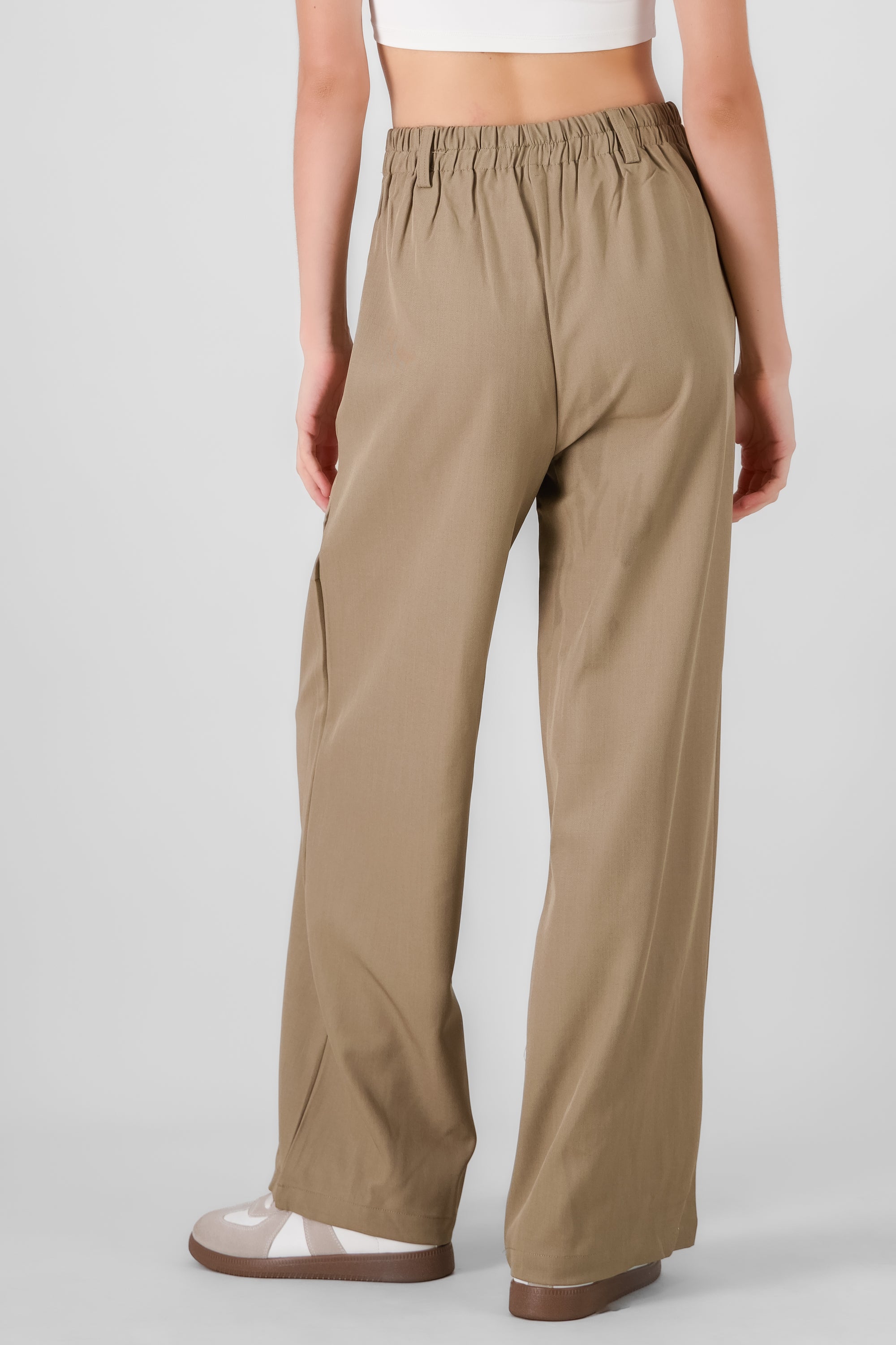 Pantalon sastre detalle boton con pinzas Hypsters KHAKI