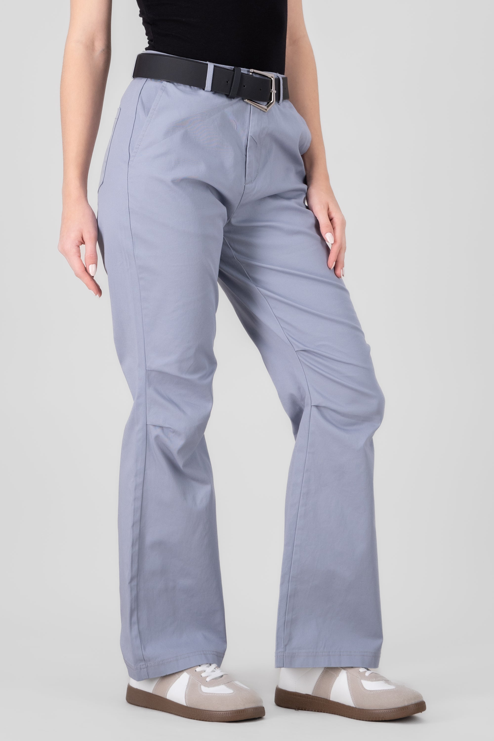 Pantalon detalle costuras AZUL