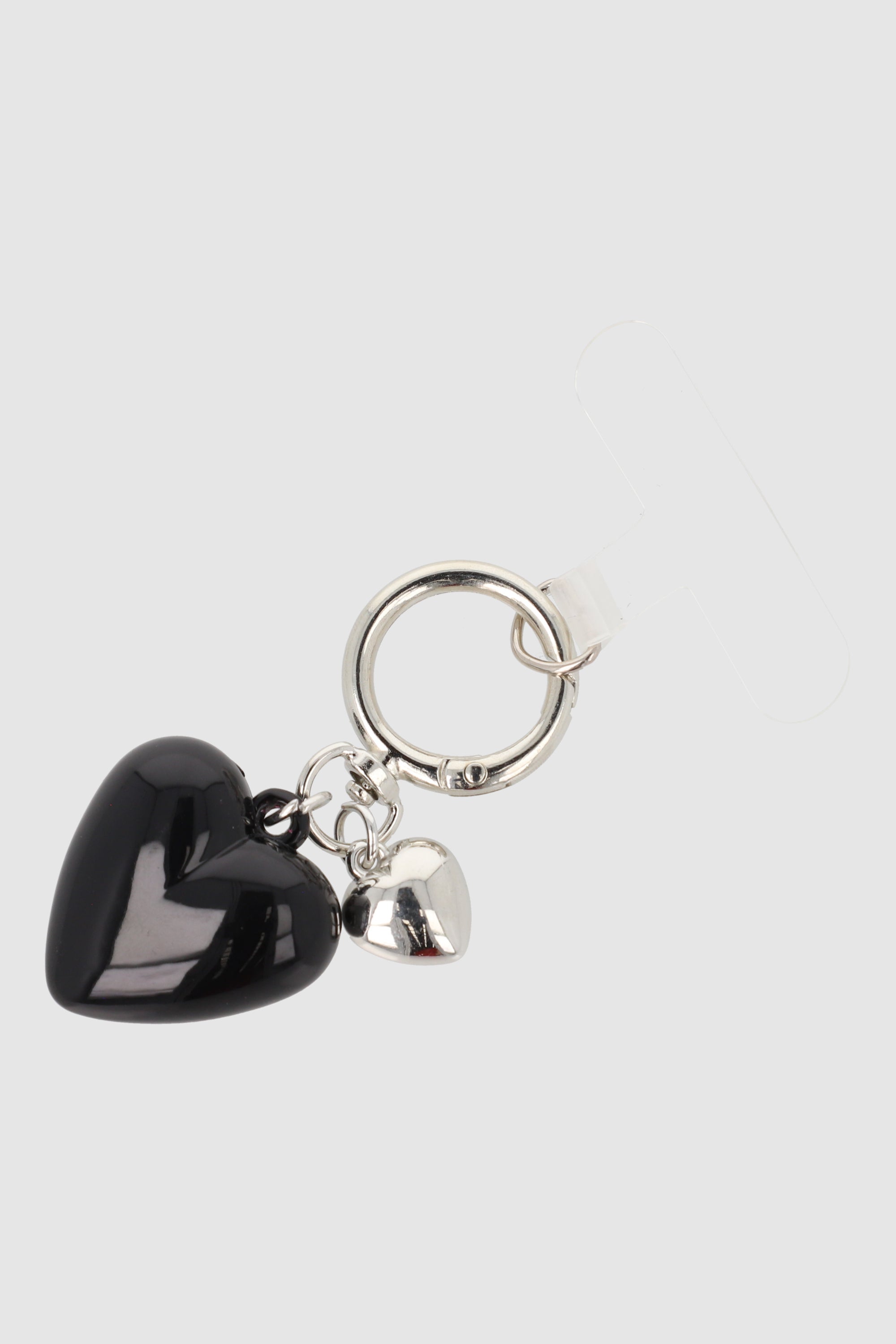 Charm para cel corazon NEGRO