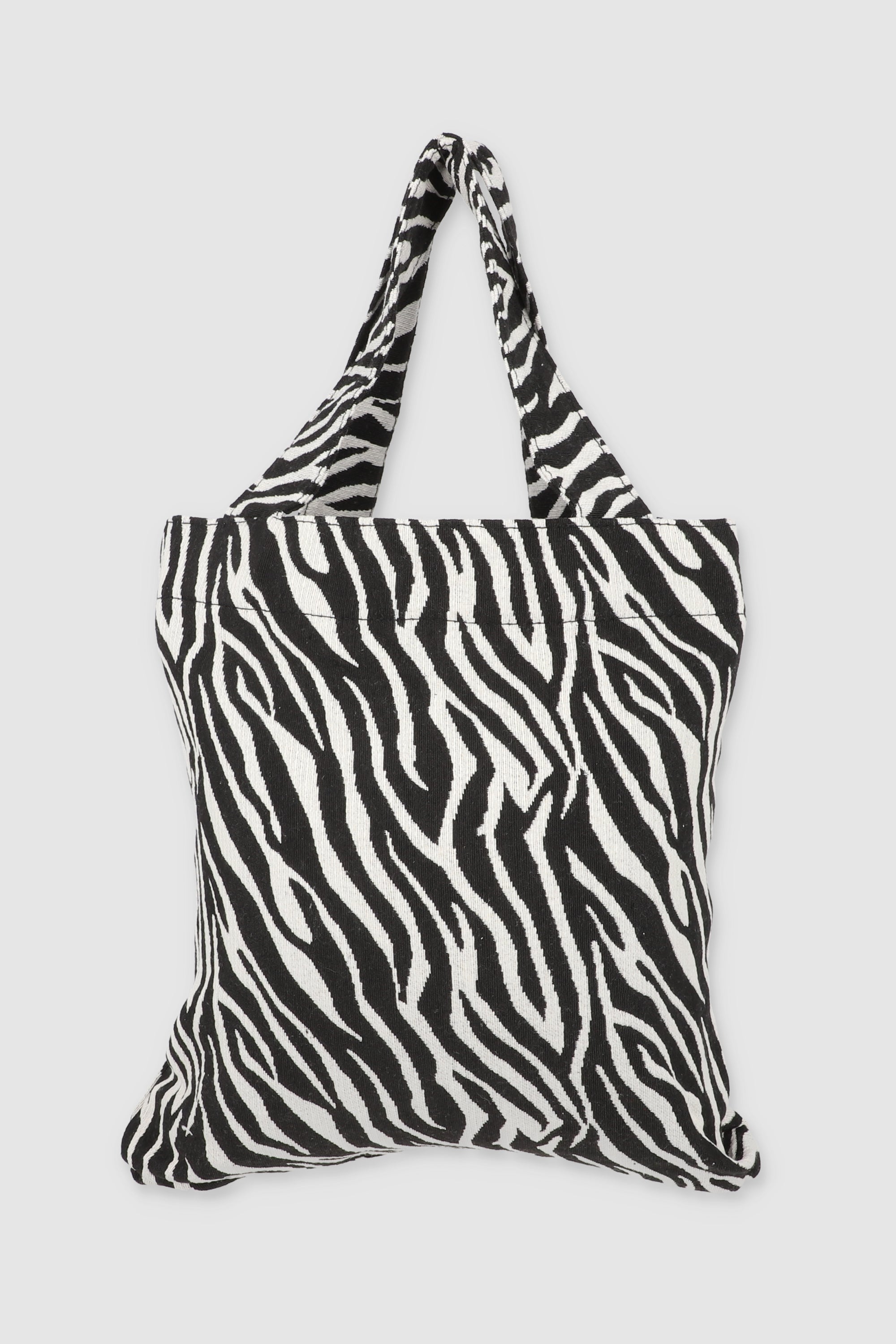 Tote print cebra NEGRO BLANCO