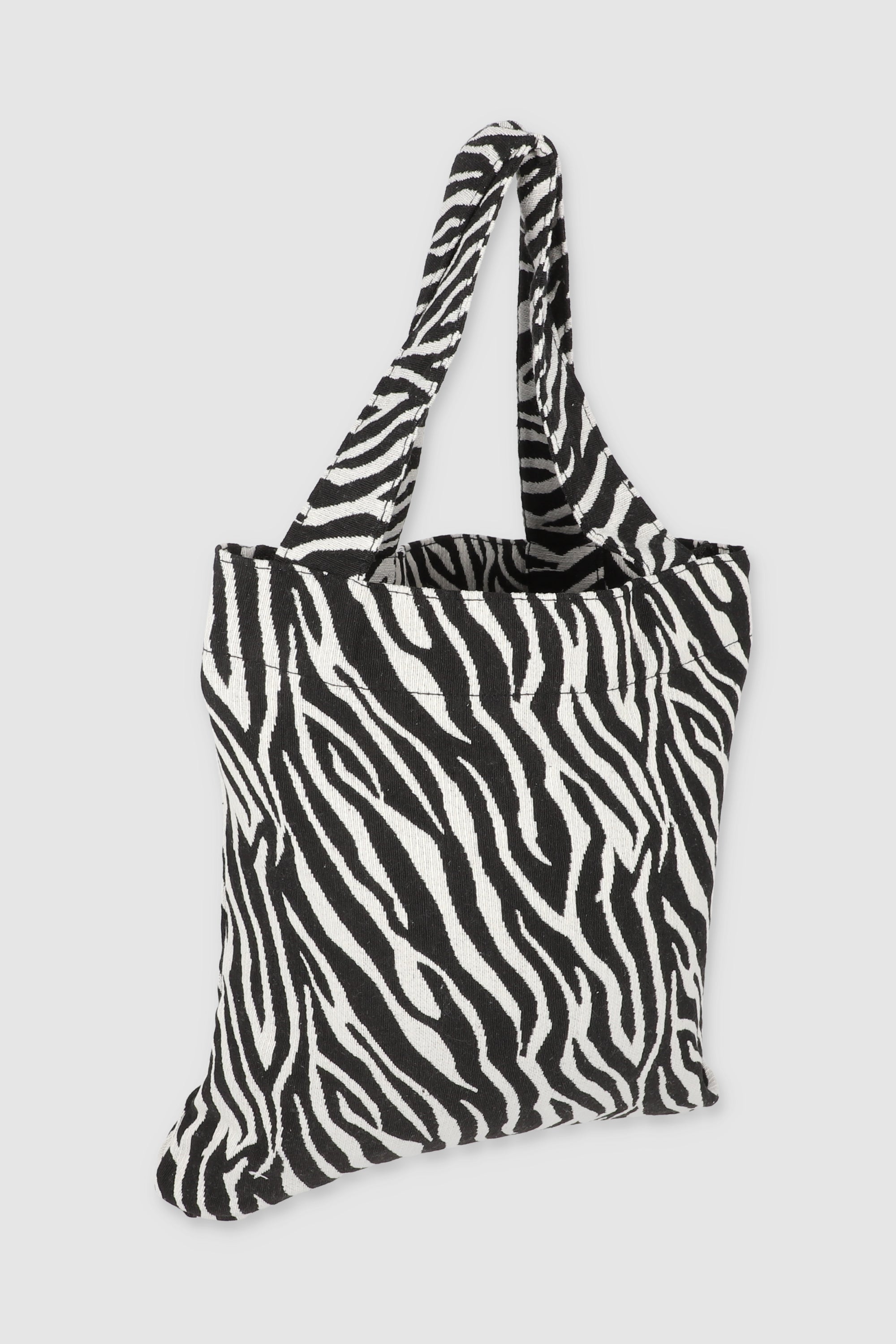 Tote print cebra NEGRO BLANCO