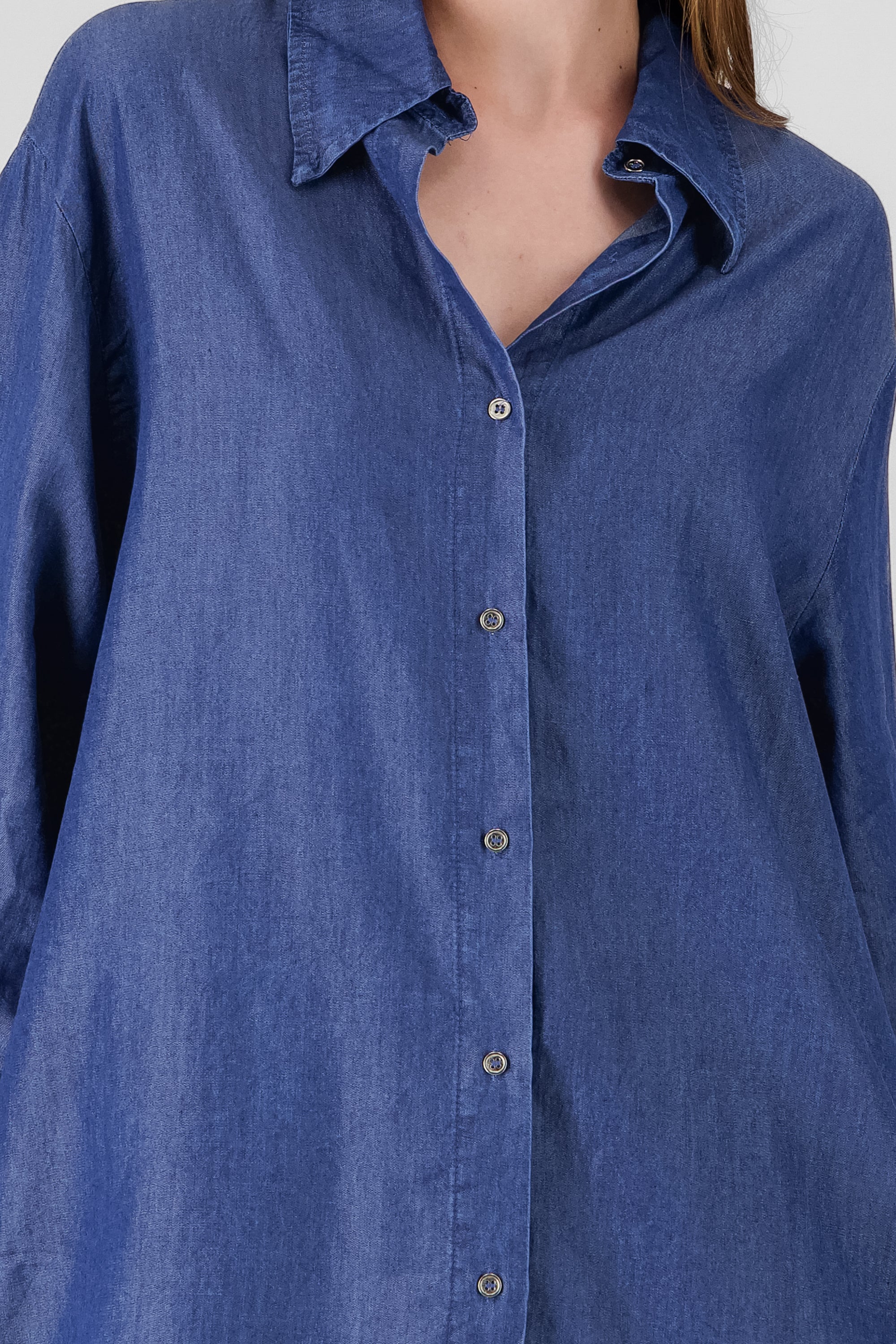 Camisa oversize denim DARK WASH