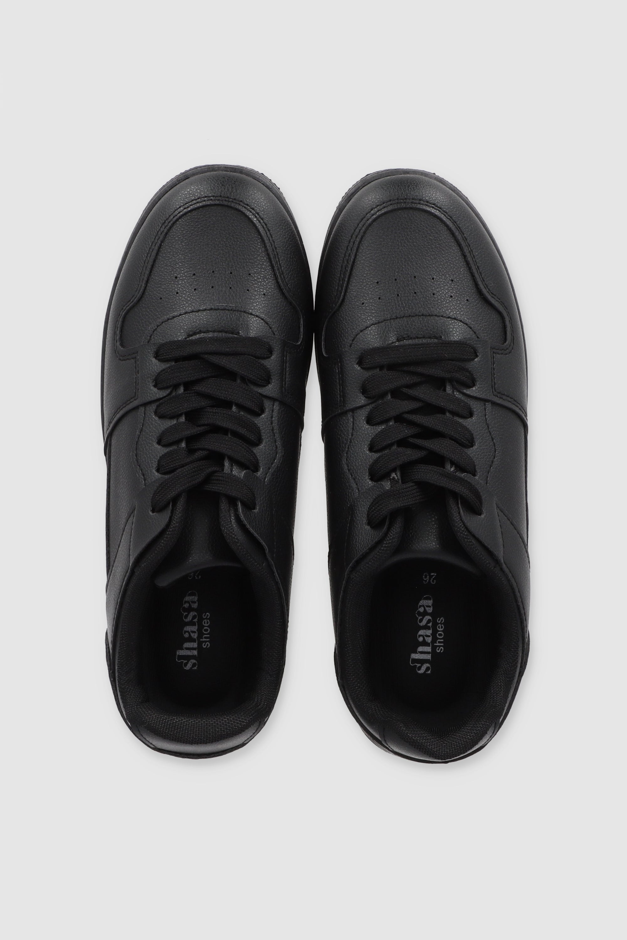 TENIS RETRO BASICO CONTRASTE NEGRO