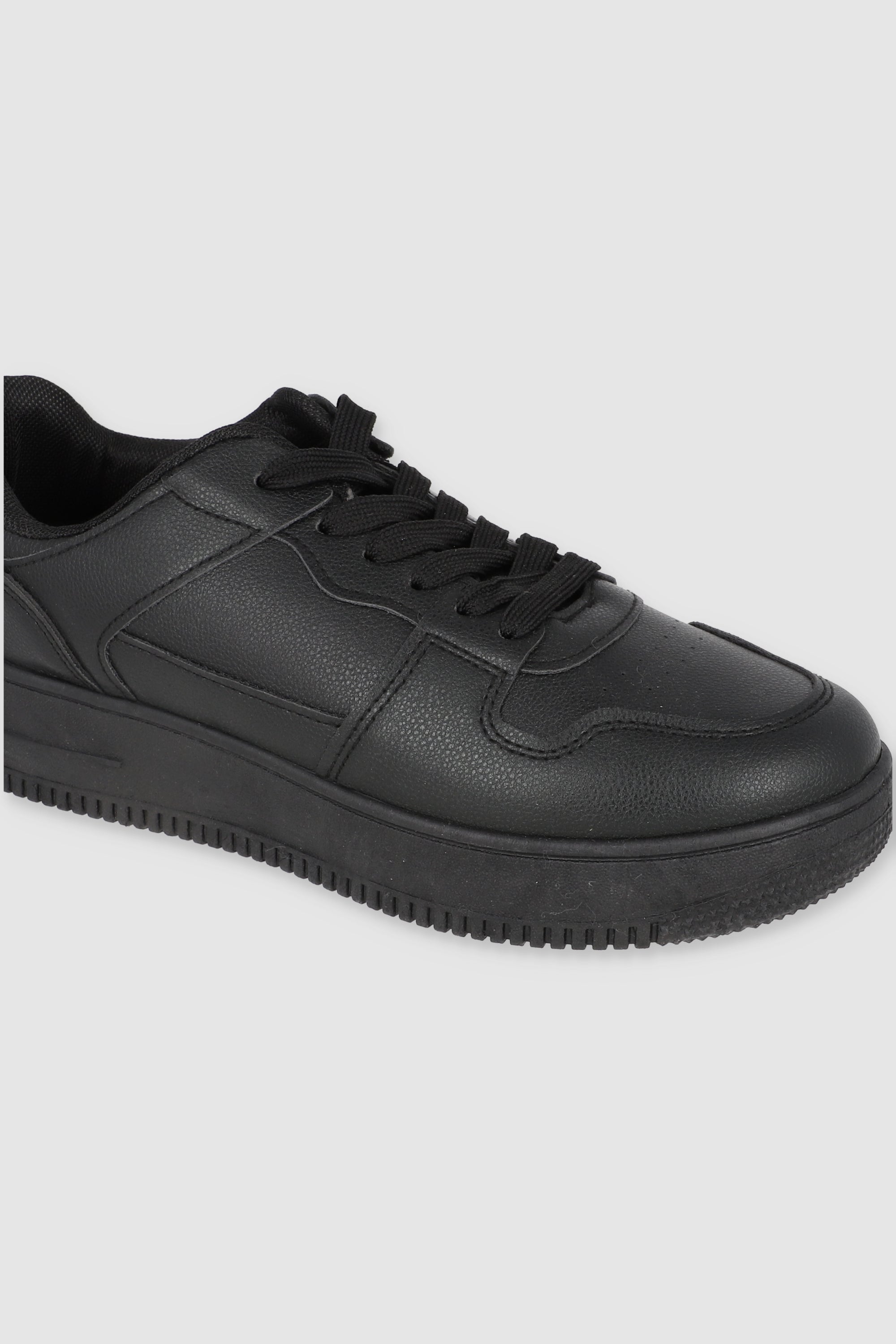 TENIS RETRO BASICO CONTRASTE NEGRO