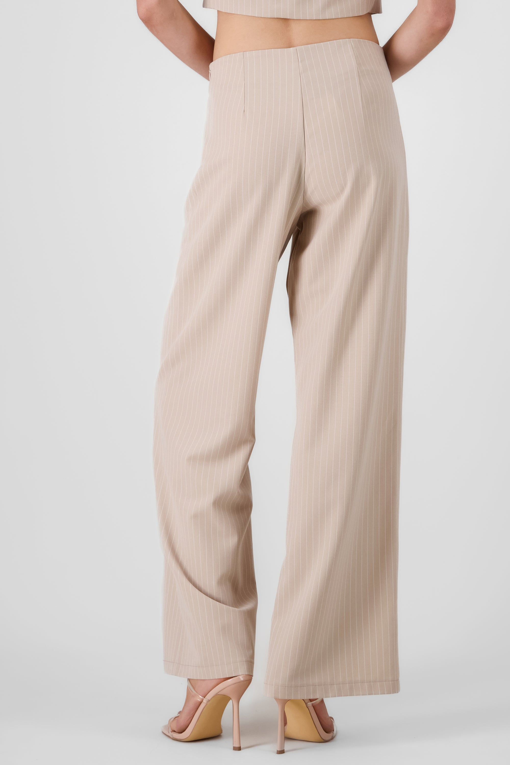 Pantalon recto rayas vivos hypsters BEIGE