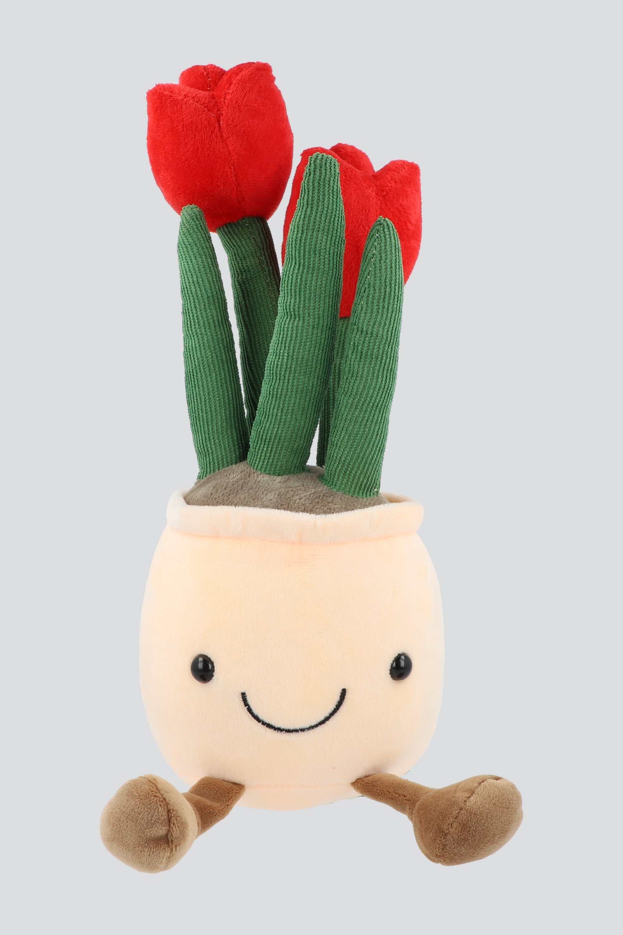 Peluche maceta tulipan ROJO