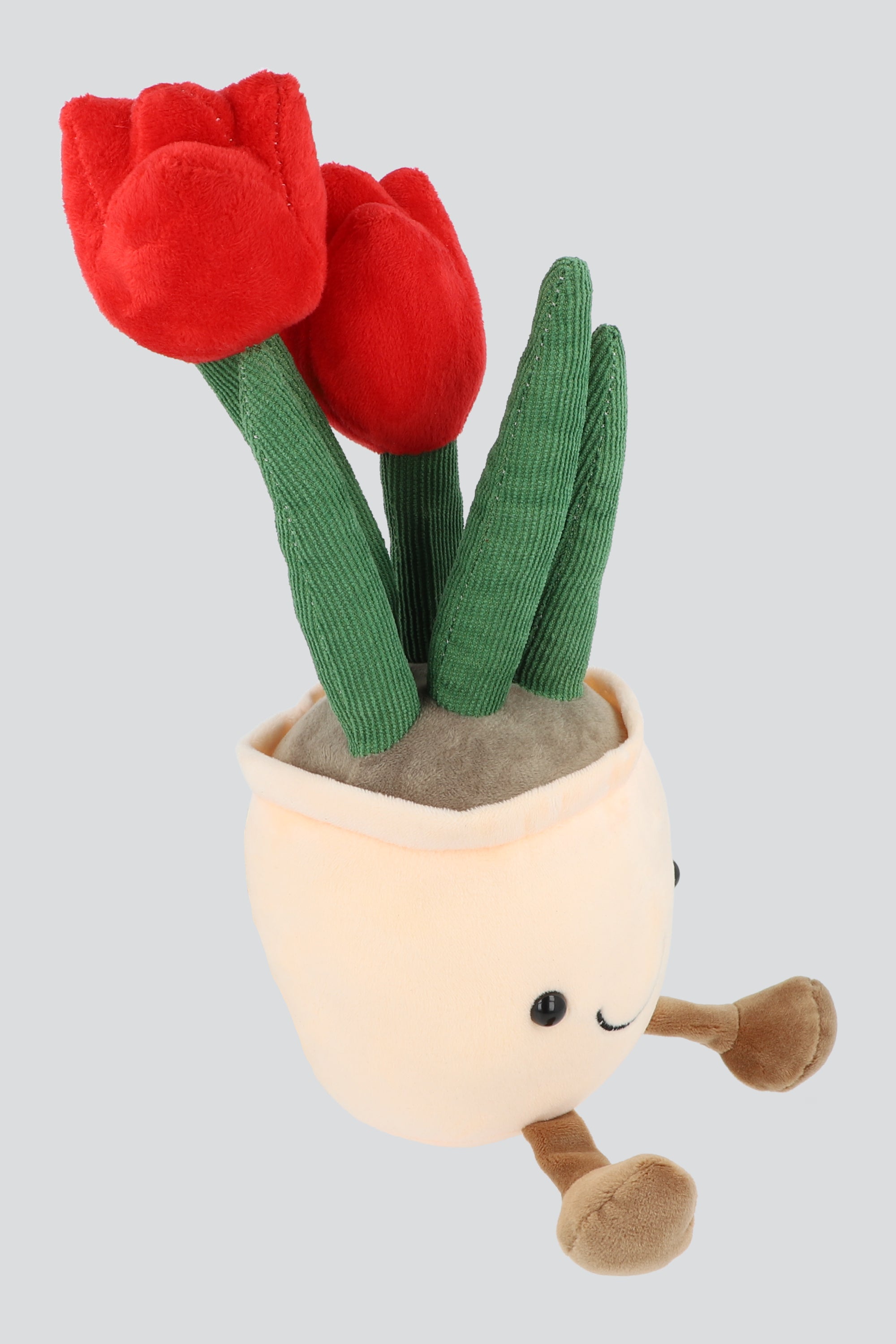 Peluche maceta tulipan ROJO