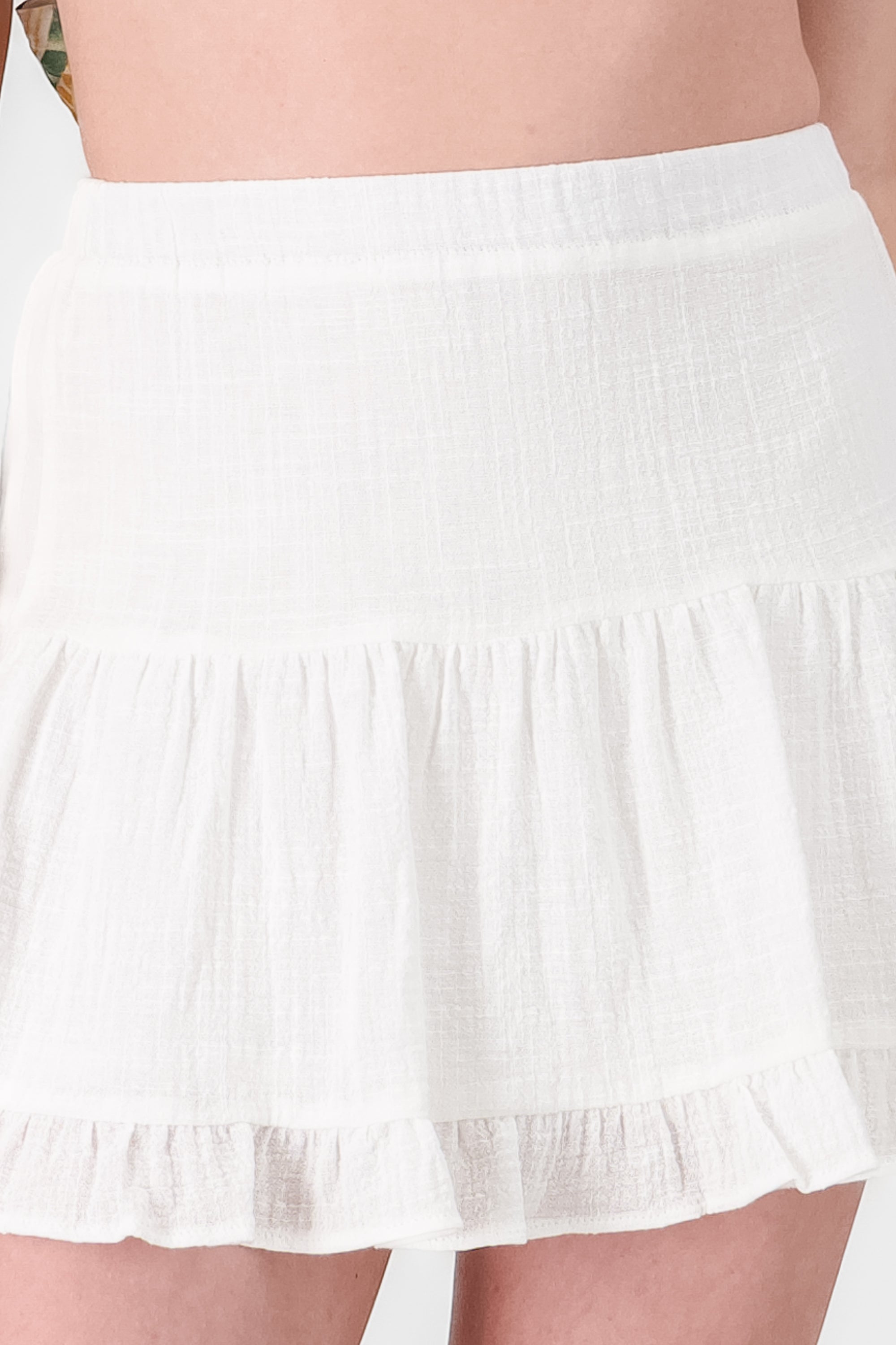 Skirt Olan Texture WHITE