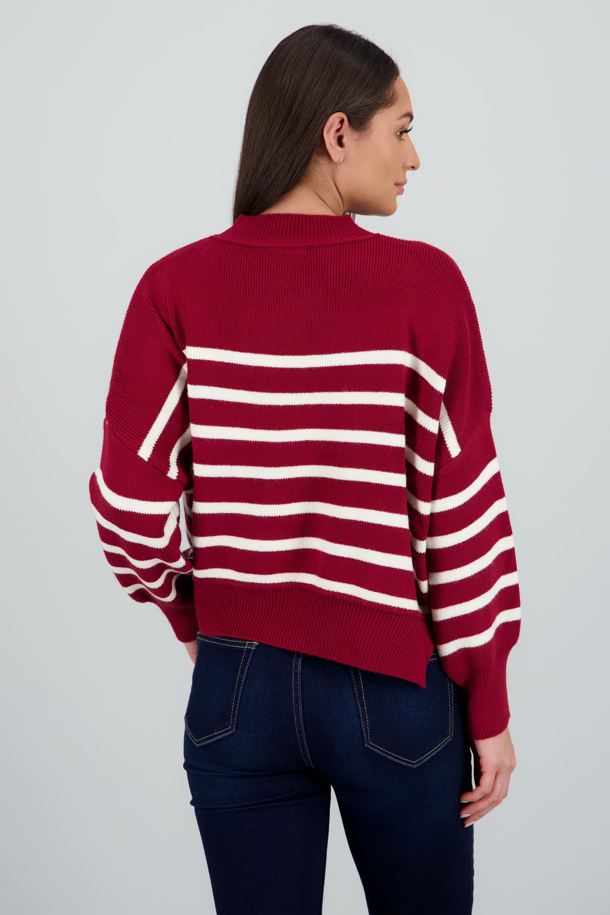 Sueter suave rayas VINO COMBO
