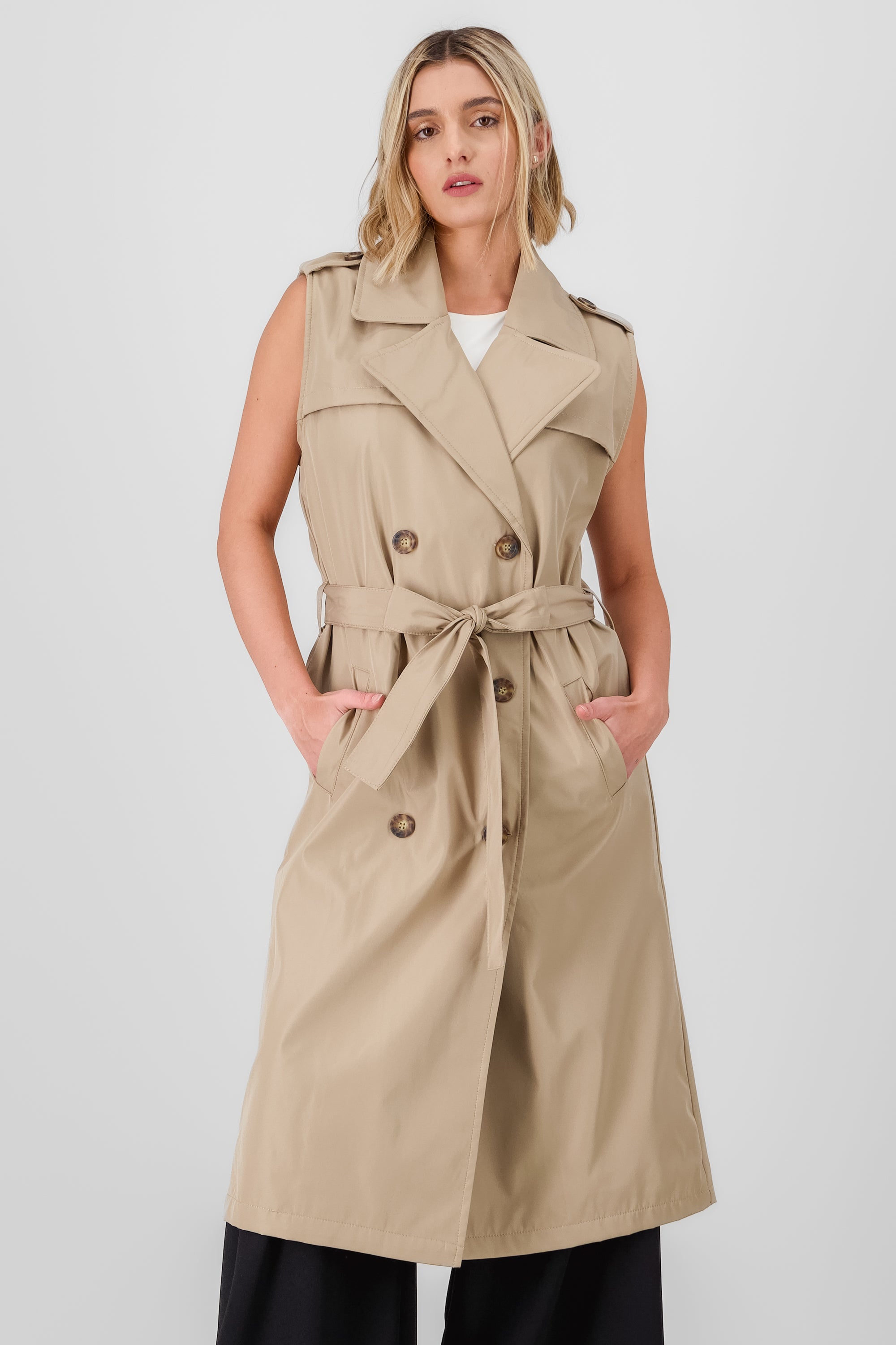 Maxi Gabardina Vest with Hypsters belt SO