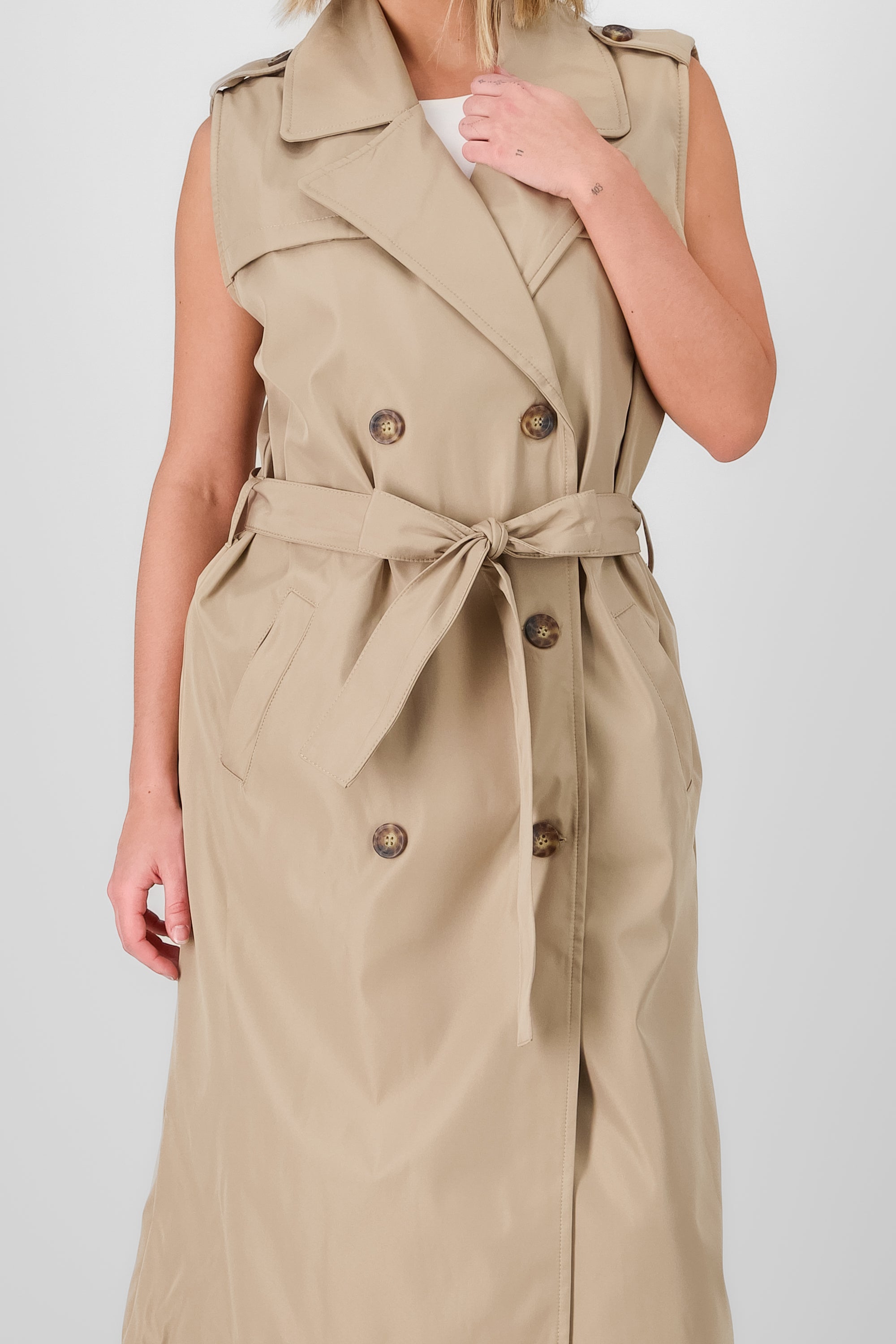 Maxi Gabardina Vest with Hypsters belt SO