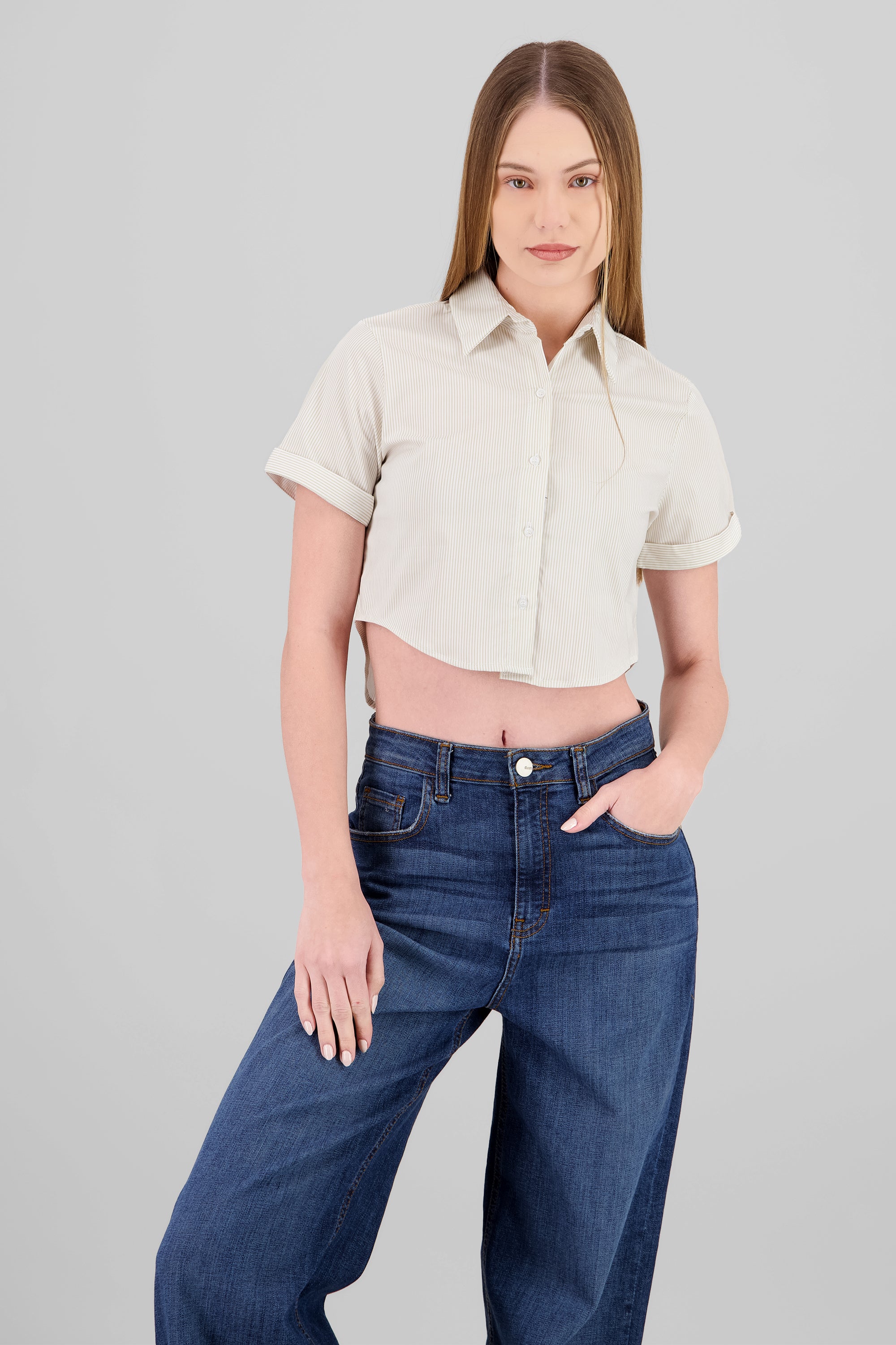Camisa crop manga corta ARENA