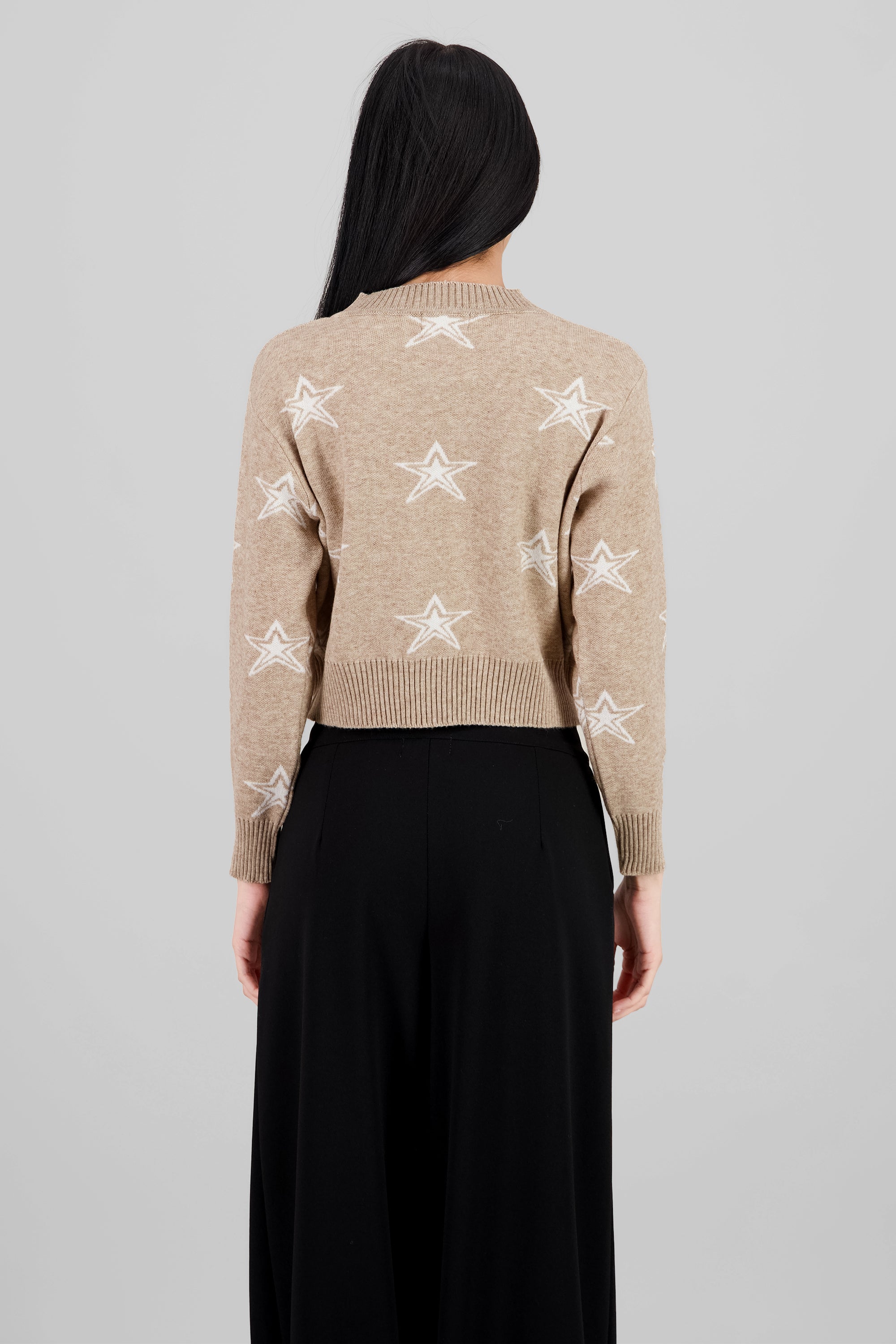 Sueter estrellas tejido suave Hypsters BEIGE