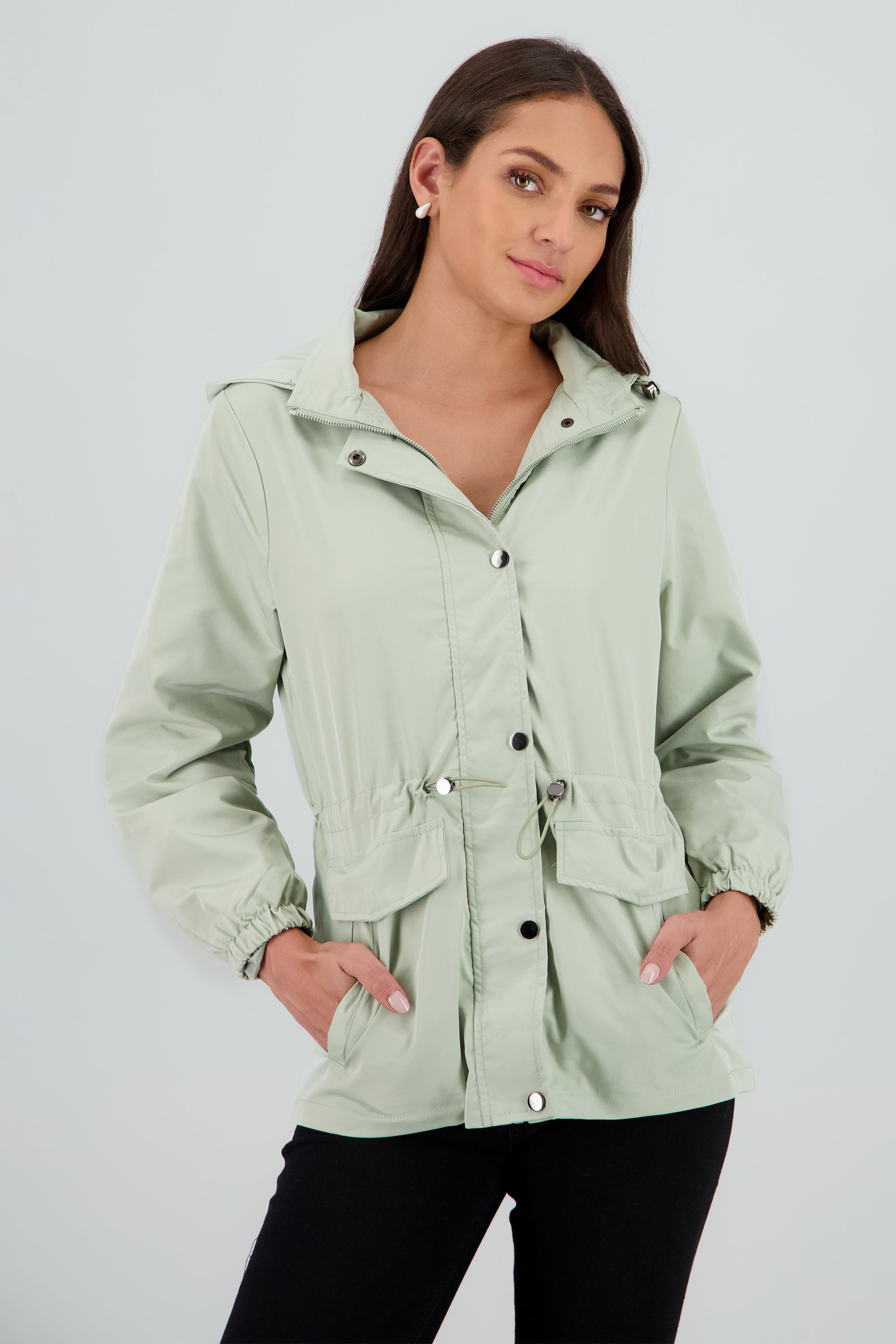 Gabardina corta botones SAGE