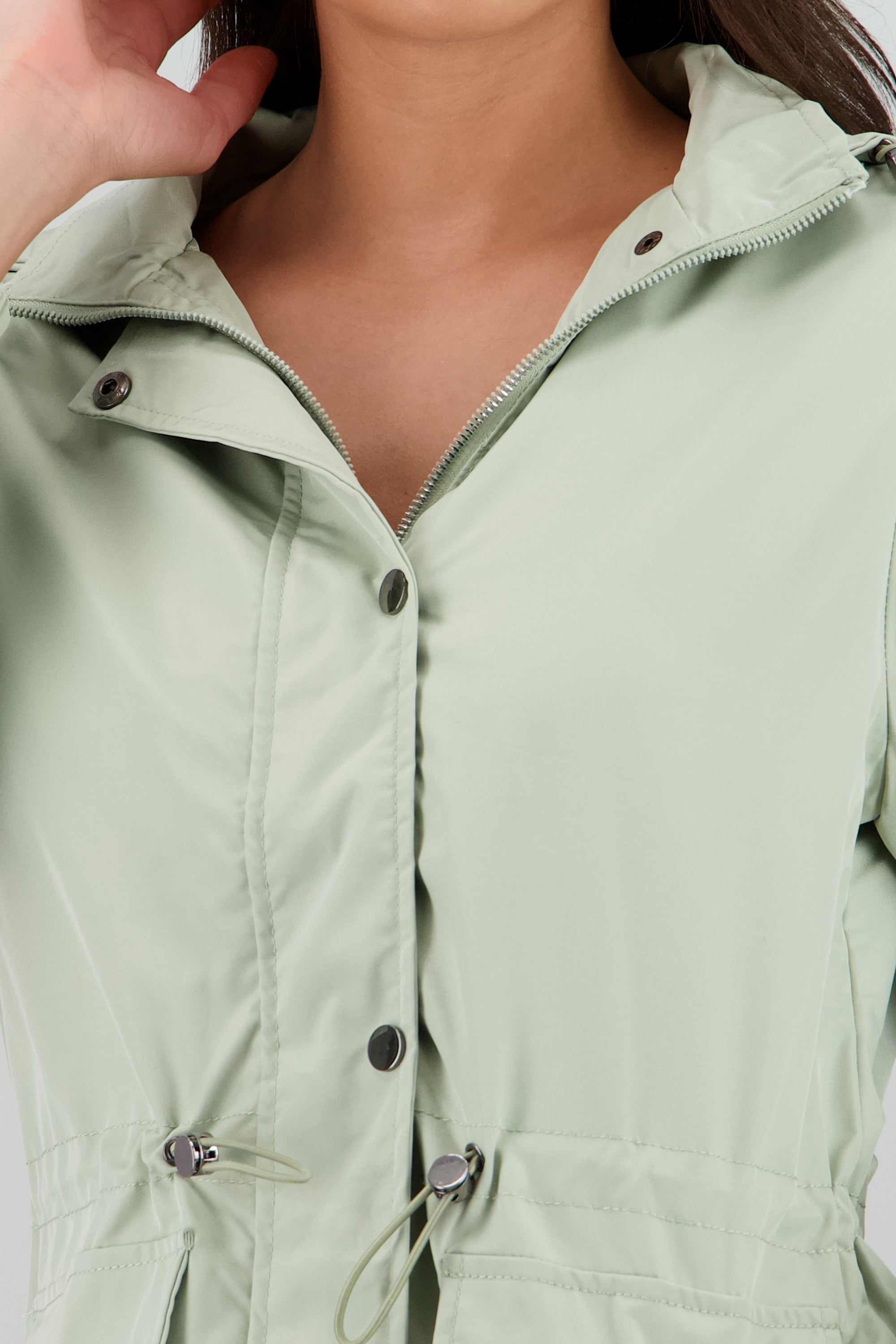 Gabardina corta botones SAGE