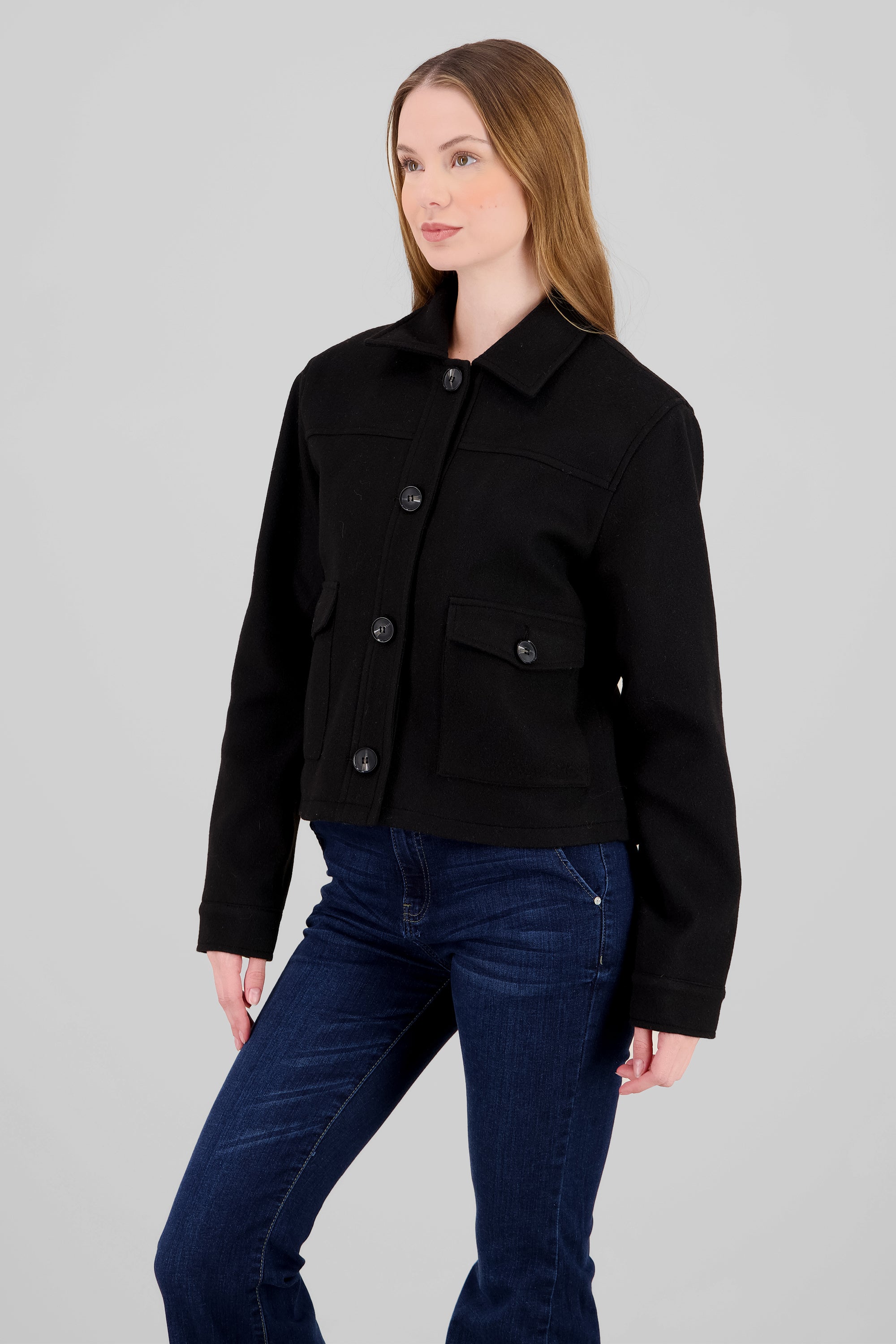Chamarra Long Sleeve Bags BLACK