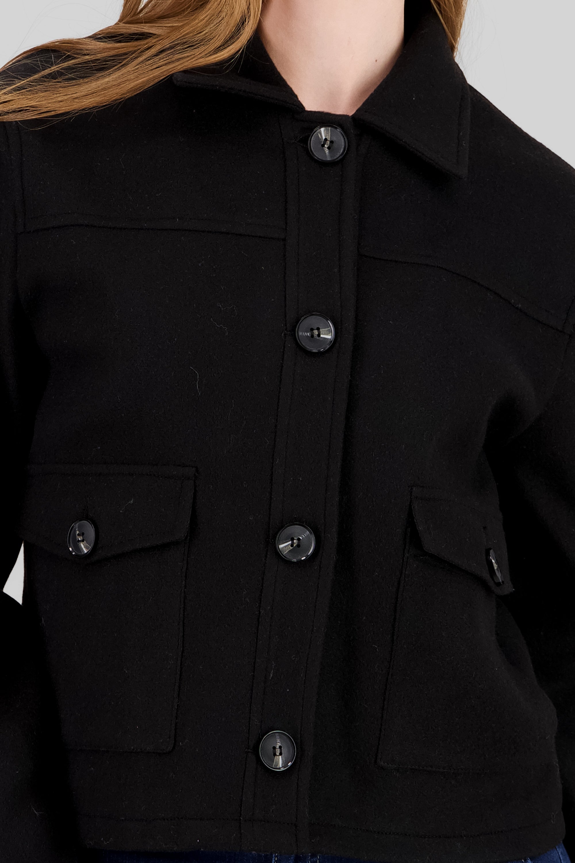 Chamarra Long Sleeve Bags BLACK
