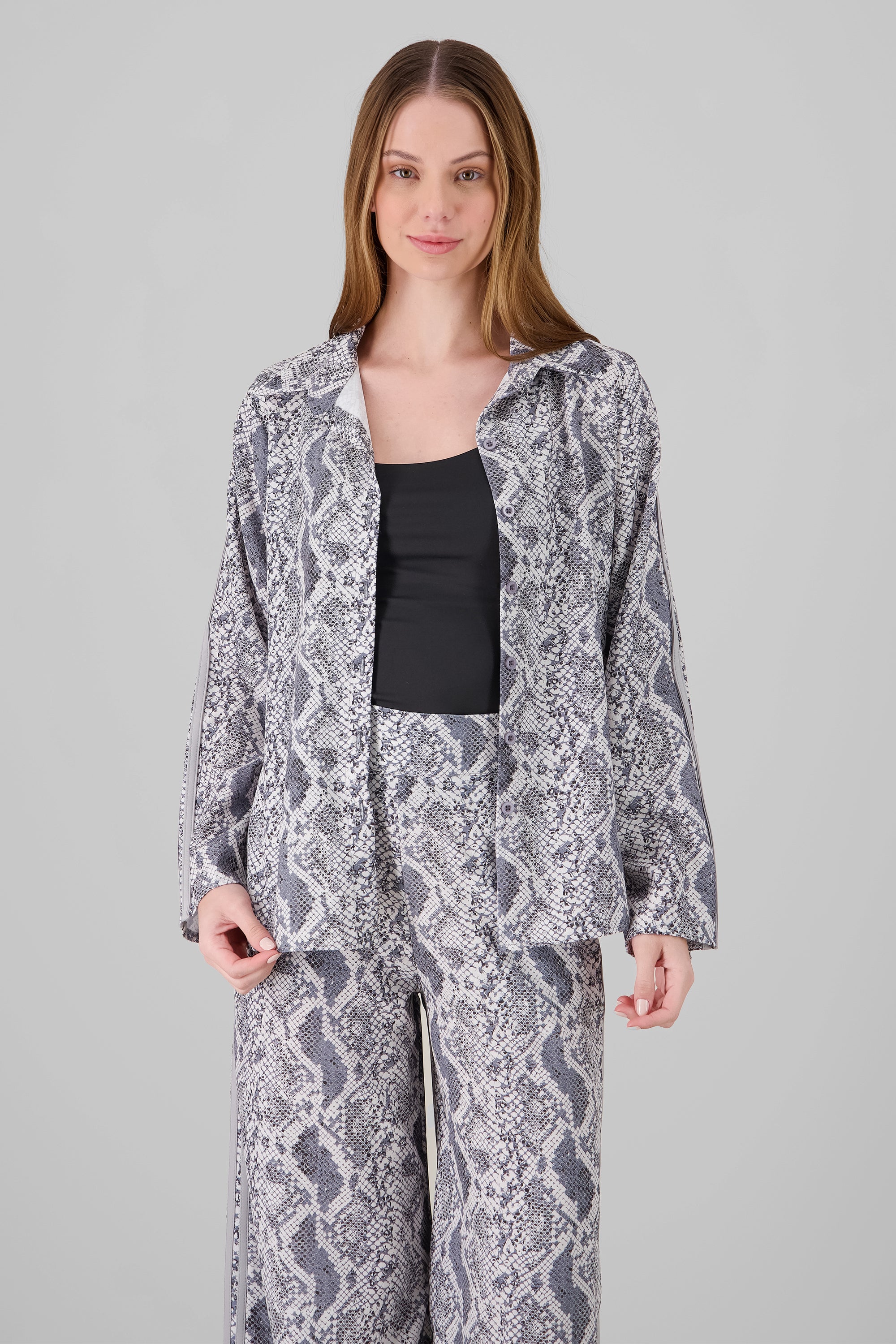 Animal print shirt Gray Combo