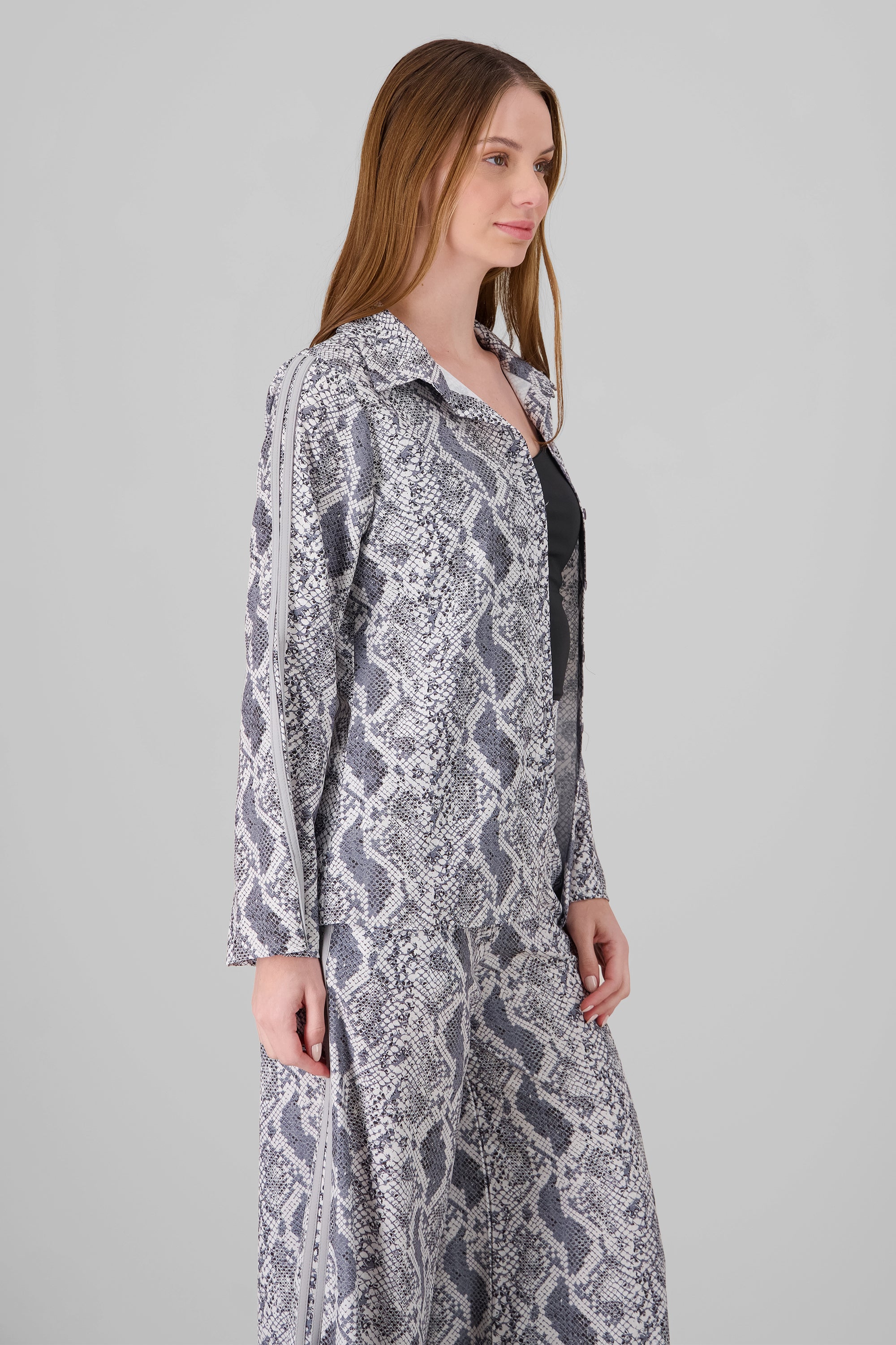 Animal print shirt Gray Combo