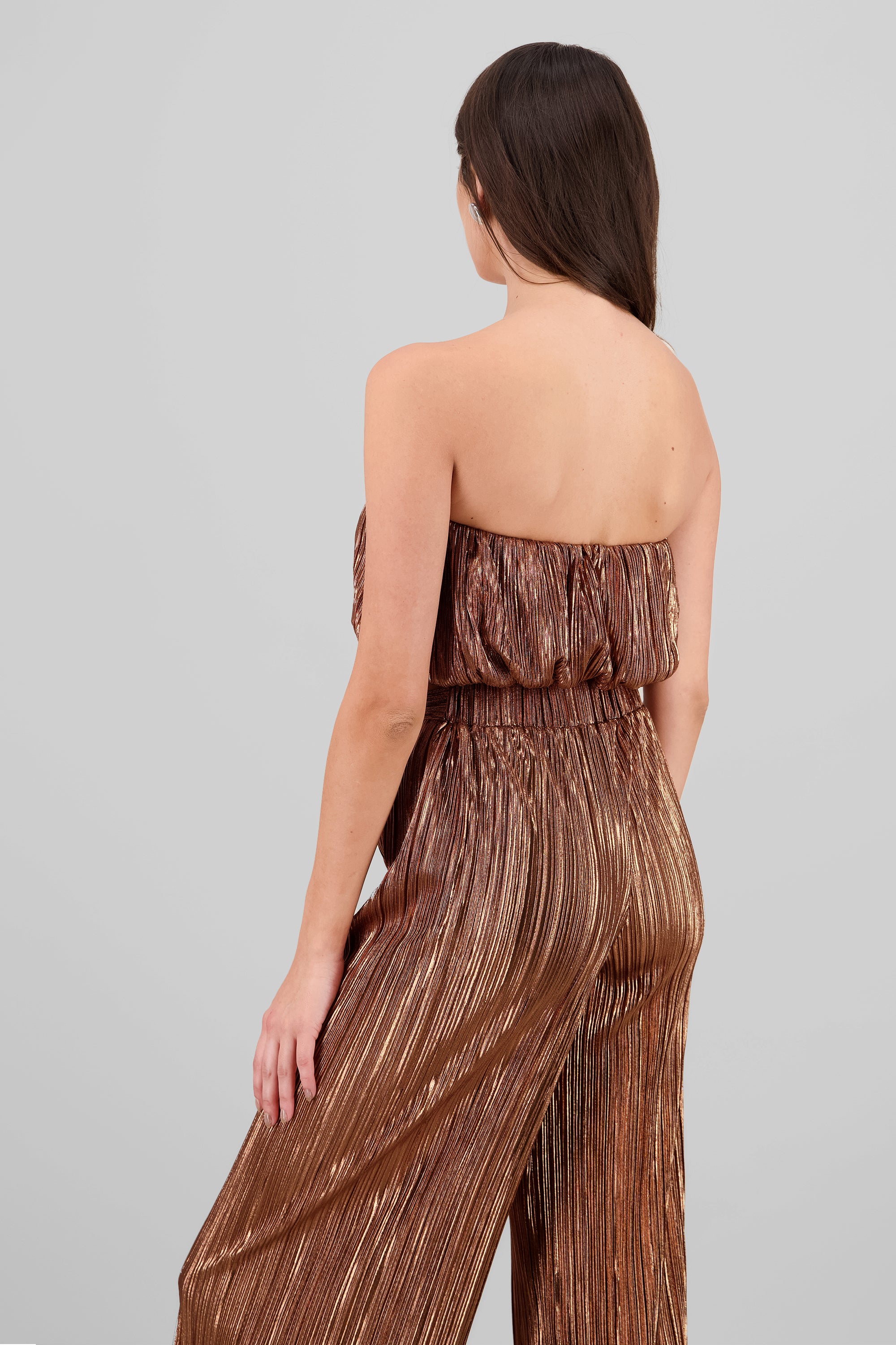 Top banadana textura brillo COBRE