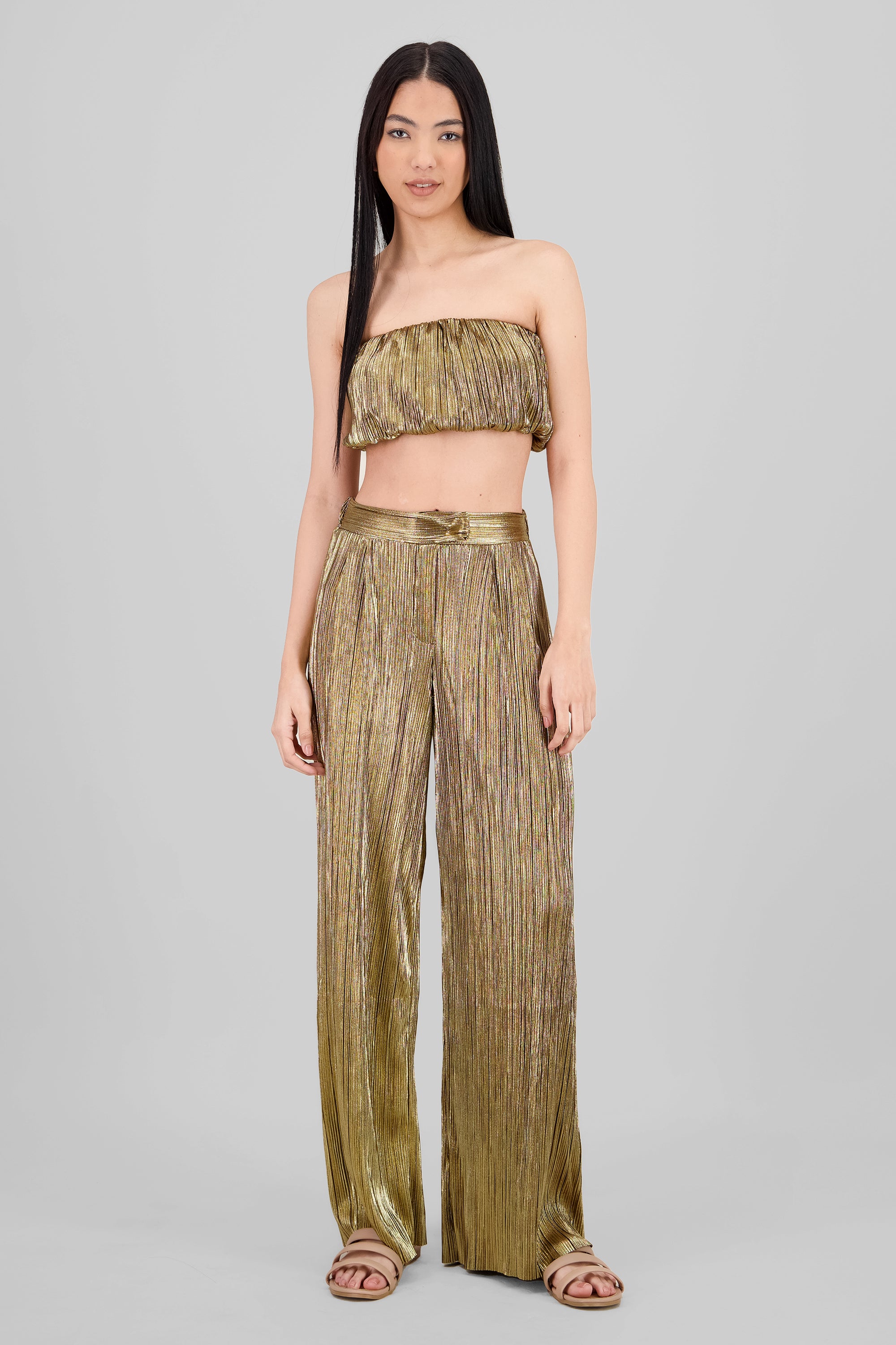 Brillo texture pants GOLD