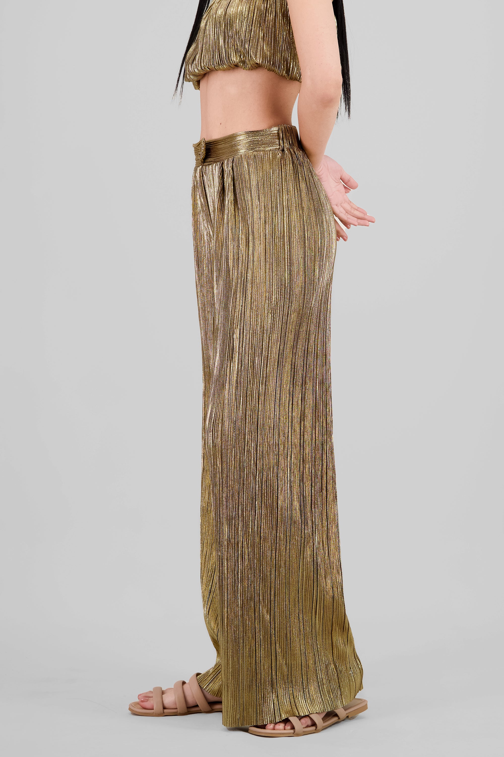 Brillo texture pants GOLD