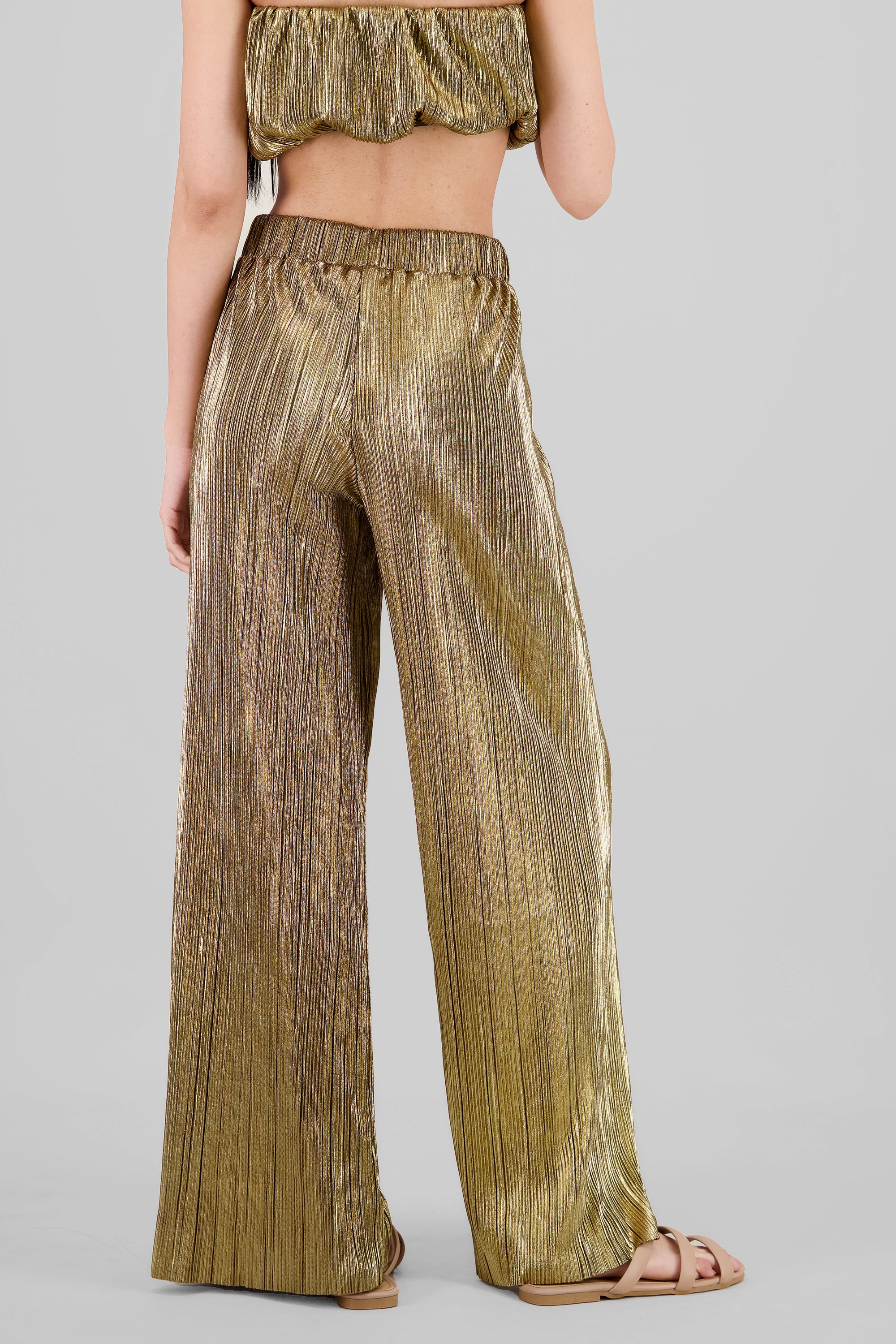 Brillo texture pants GOLD