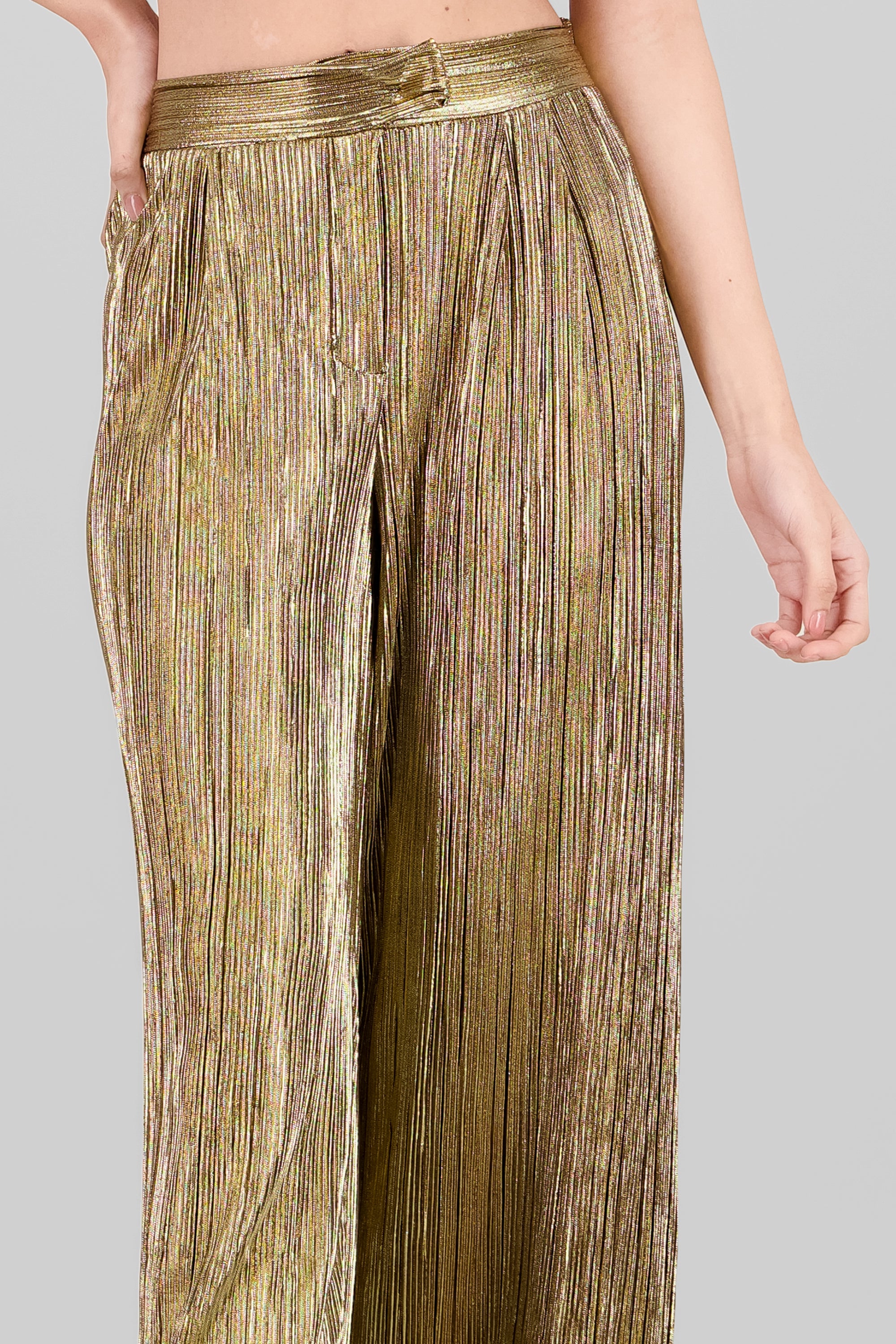 Brillo texture pants GOLD