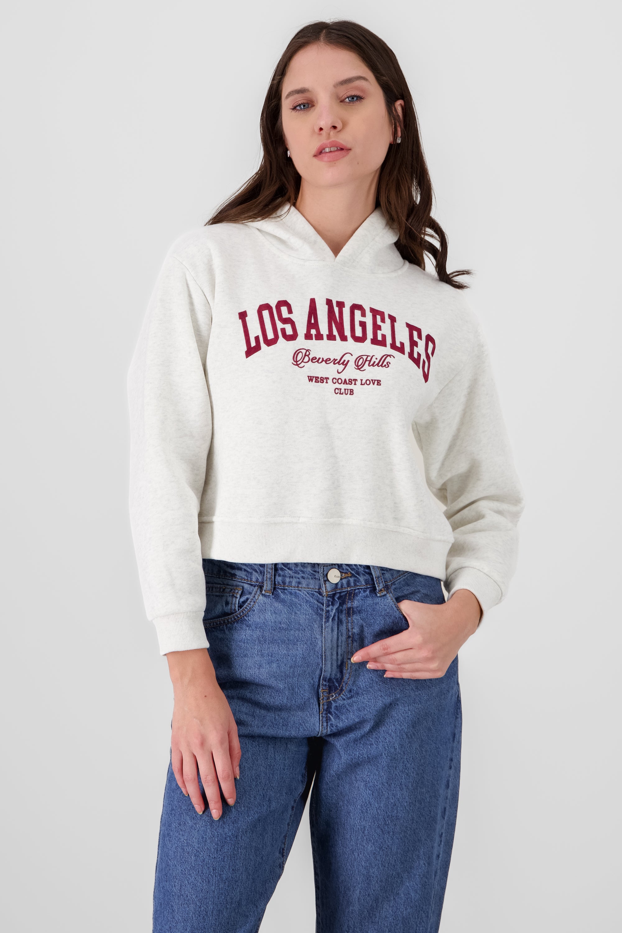 Los Angeles Printed Sweatshirt Combo red