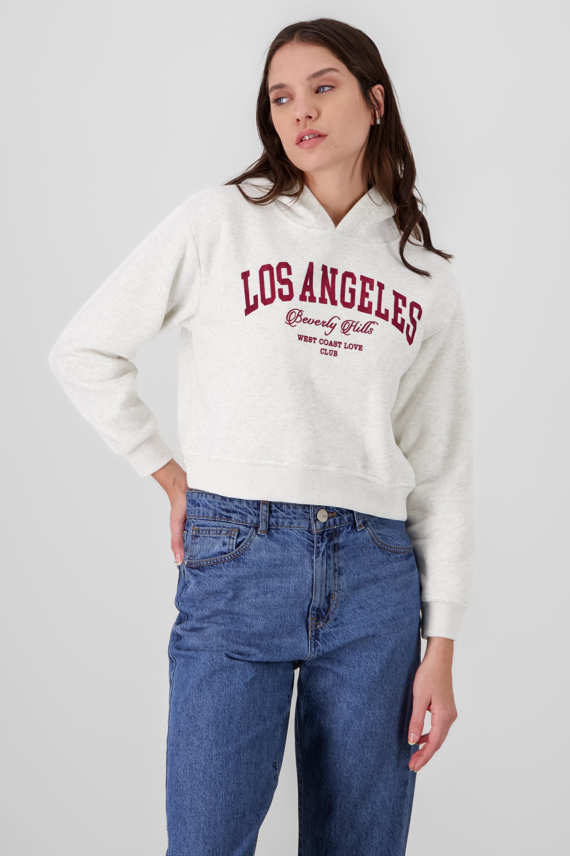 Los Angeles Printed Sweatshirt Combo red